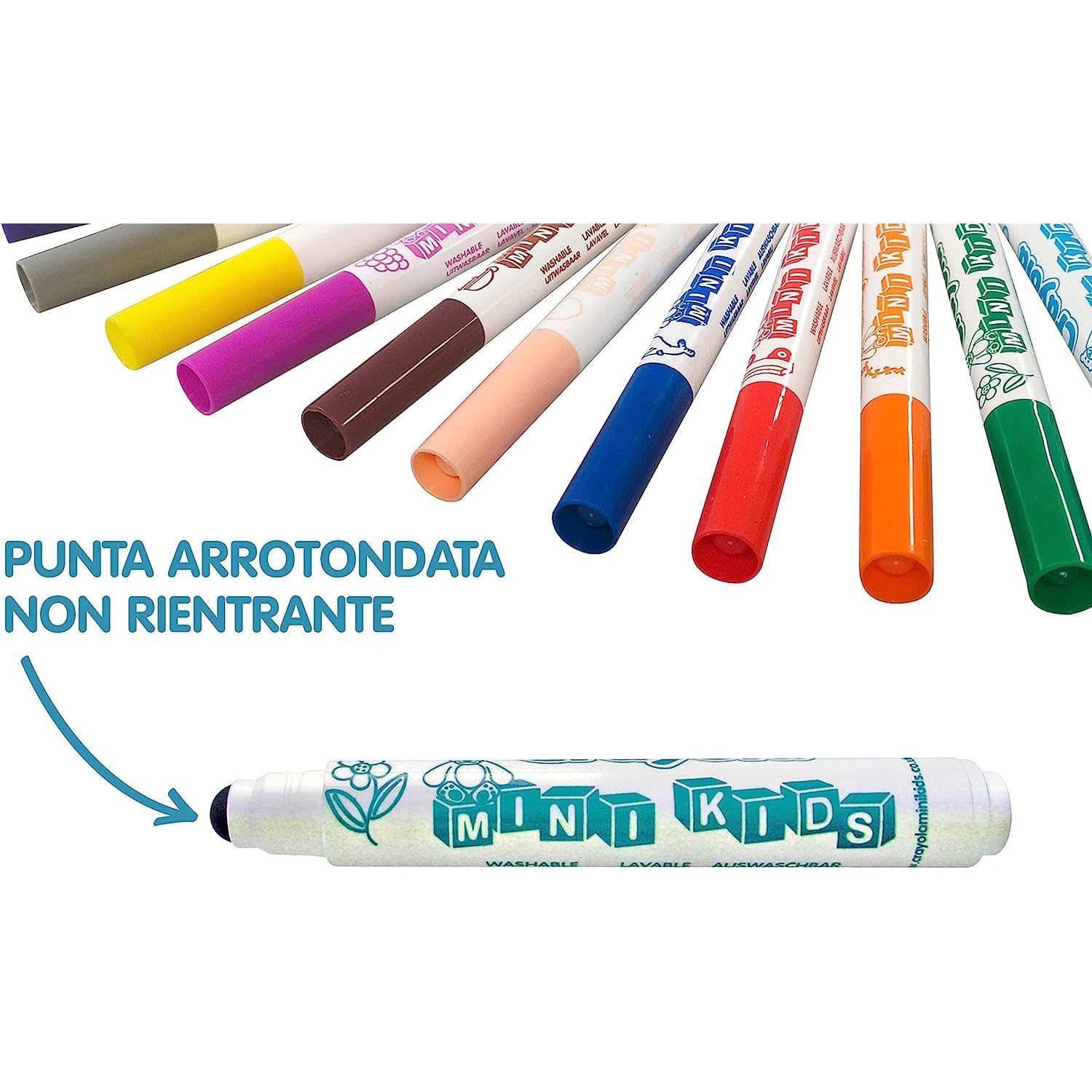 CRAYOLA 8 Mini Kids Washable Markers - Non-Toxic Art Supplies for Toddlers & Children - Perfect for School, Home, and Travel Activities