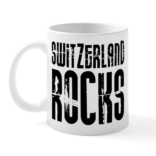 White - Switzerland Rocks Mug