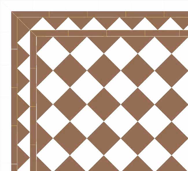 Winckelmans Granitklinker 15x15cm Coffee Brown/White Brick Tile - Premium Ceramic Floor & Wall Tiles for Kitchen Backsplash, Bathroom, and Outdoor Patio