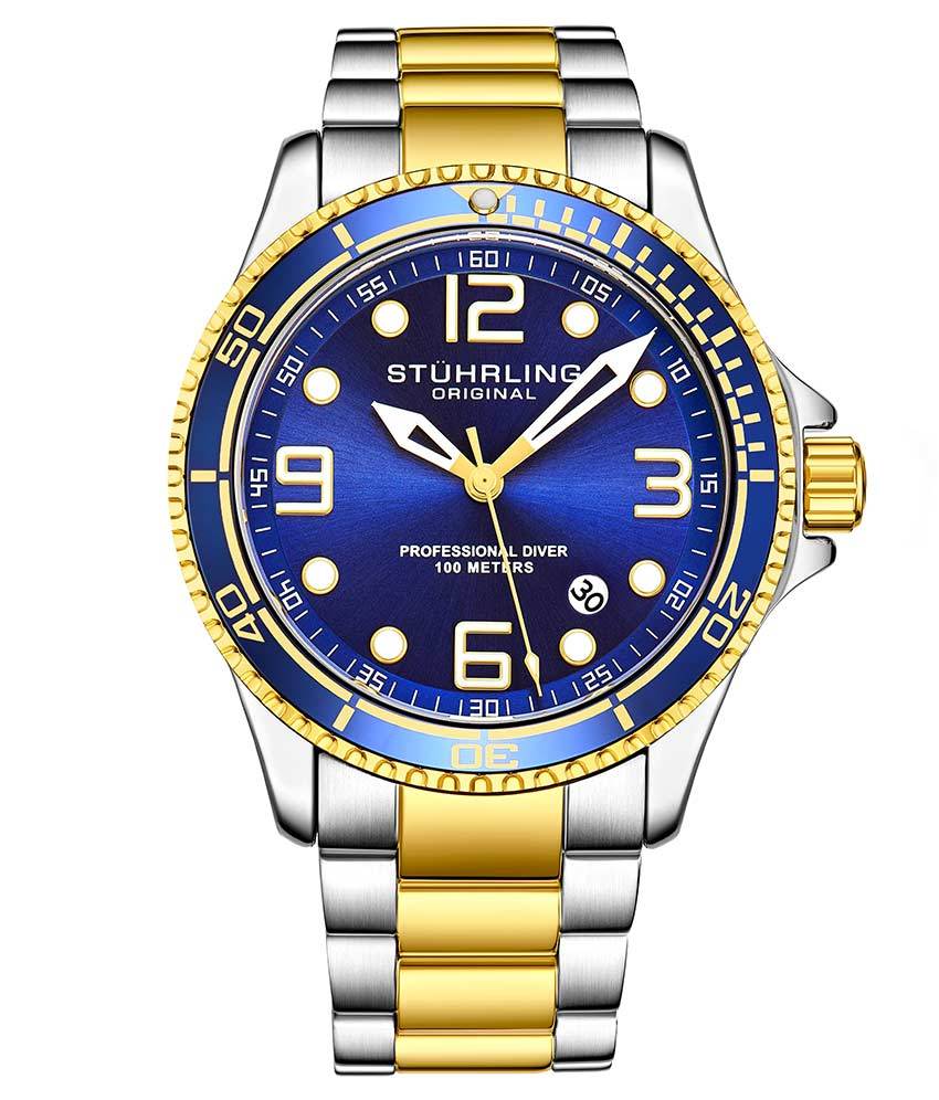 3930 Quartz 43mm Diver Watch - Waterproof Stainless Steel Sports Watch for Men - Perfect for Swimming, Diving & Outdoor Adventures