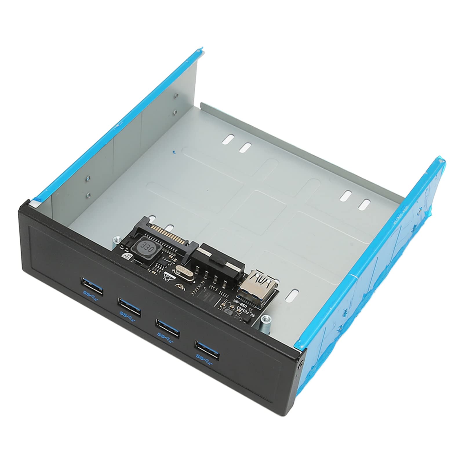 USB 3.0 Front Panel Hub with 5Gbps Speed | CD-ROM Expansion Mobile Rack | BC1.2 Fast Charging Port | Computer Case Upgrade for PC Builders & Gamers | Perfect for Home Office & Gaming Setups