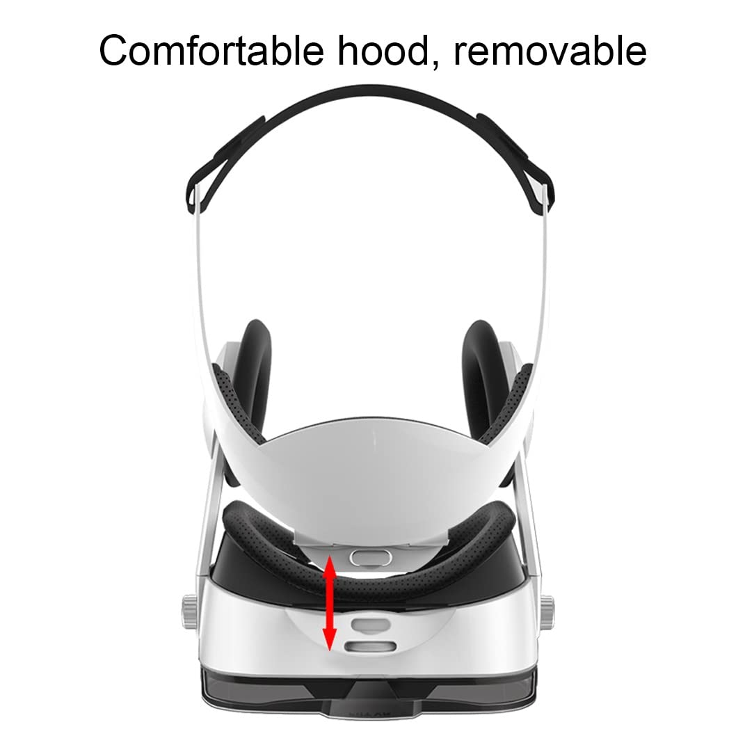 3D VR Headset with Bluetooth Controller - Compatible with iPhone 13 Pro Max/13 Pro/13/12/11, Samsung Galaxy S21, Huawei & Xiaomi Series - Immersive Virtual Reality Gaming & Movie Experience (Color: F, Size: iOS) - Perfect for Home Entertainment, VR Gaming & 360° Video Watching