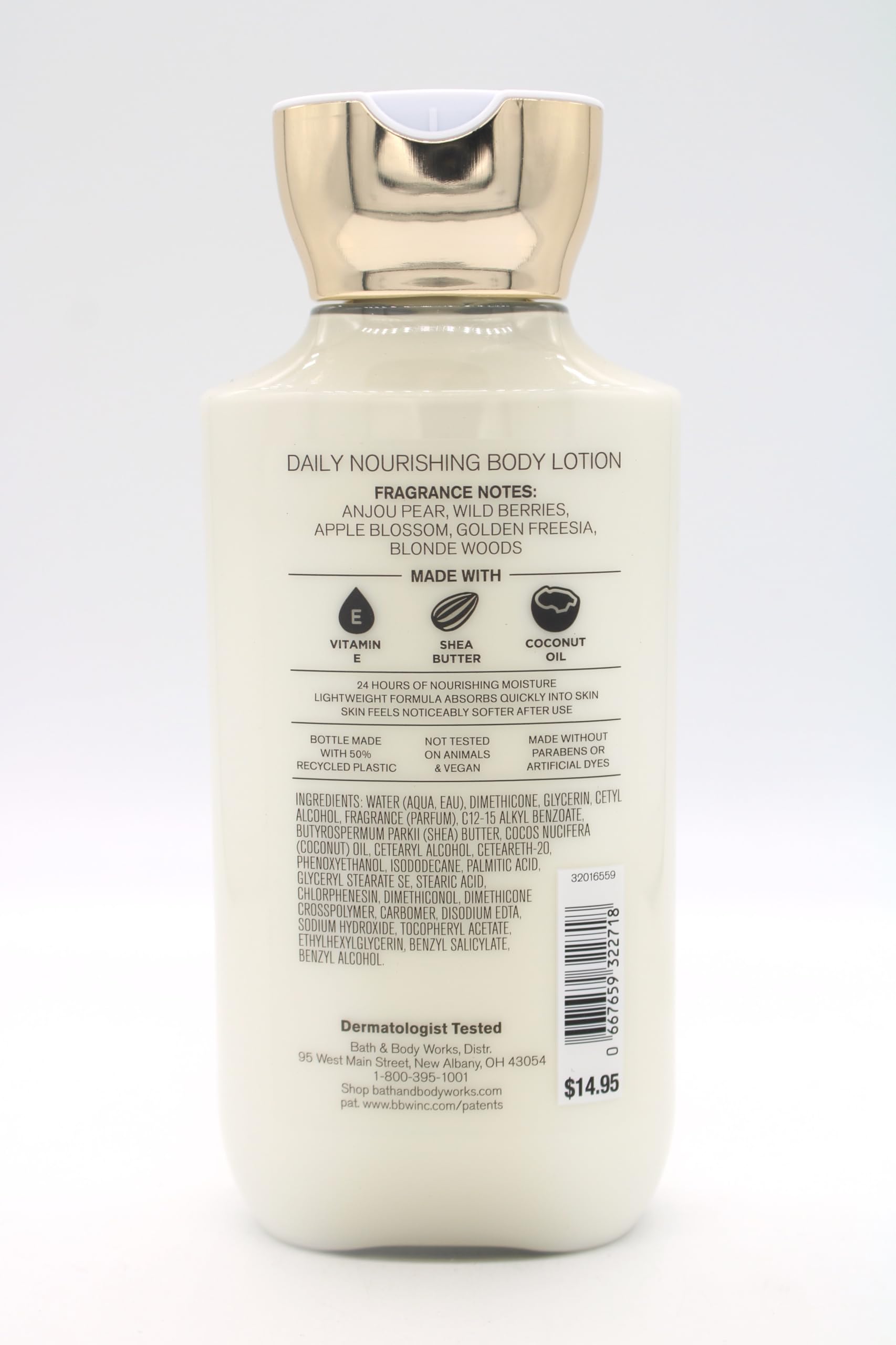 Pearberry Daily Nourishing Body Lotion - 8 fl oz | Hydrating Moisturizer for Dry Skin | Perfect for Shower, Spa & Everyday Use
