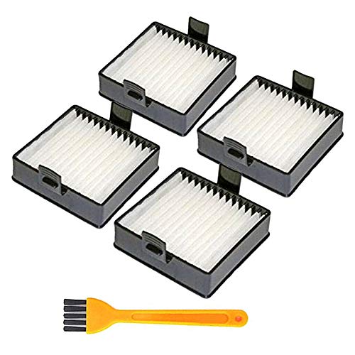 4Pcs Replacement Filters with Cleaning Brush for Ryobi P712 P713 P714K Vacuum Cleaner - HEPA Dust Filter Accessories for Home Cleaning & Pet Hair Removal
