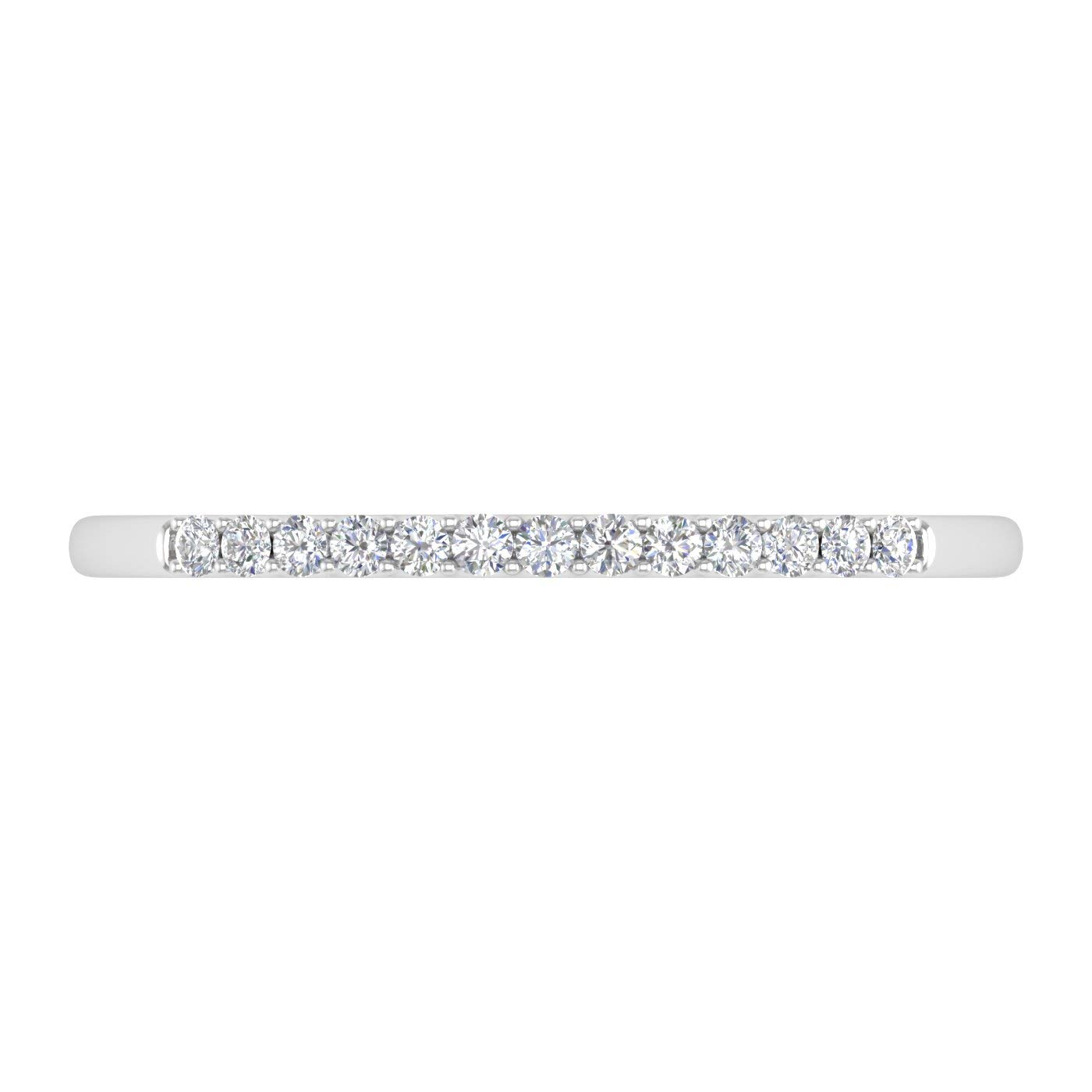 1/10 Carat Diamond Anniversary Ring for Women - 10K Gold Wedding Band, IGI Certified, Elegant Gift for Wife, Anniversary, Engagement, Valentine's Day