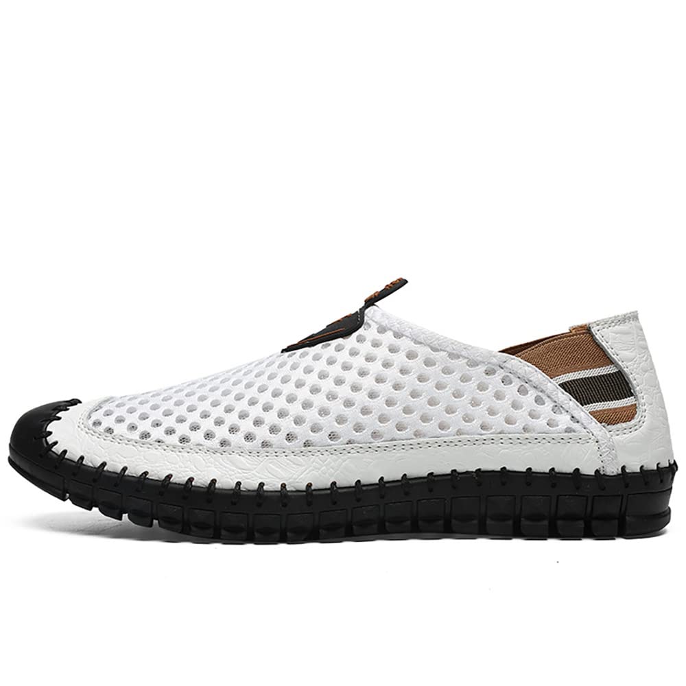 Men's Water Shoes Quick-Dry Mesh Slip-On Loafers - Lightweight Aqua Shoes for Beach, Pool, Yoga & Outdoor Walking
