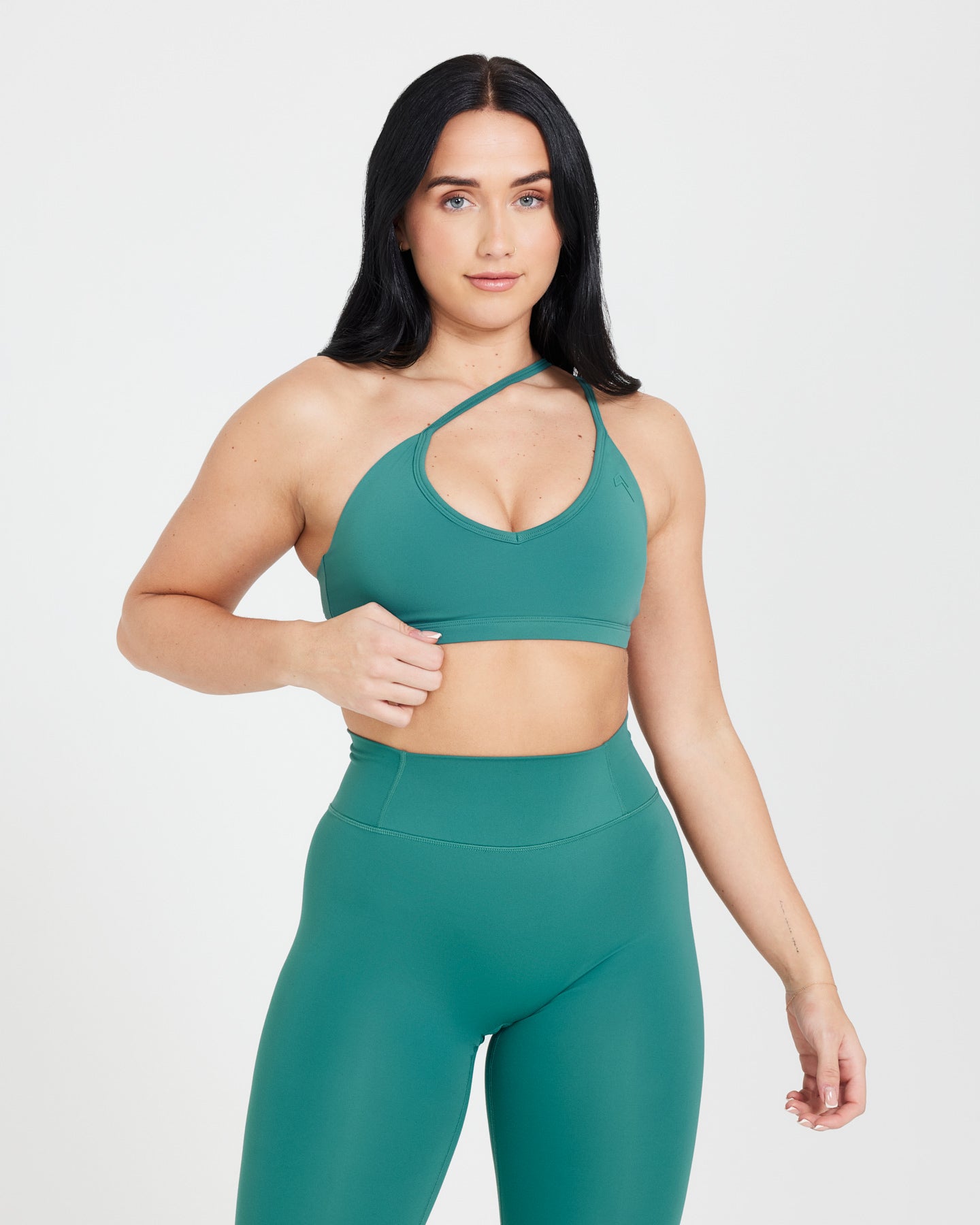 Timeless Strappy Bralette - Comfortable Wireless Lace Bralette in Mineral Green | Perfect for Yoga, Lounge & Everyday Wear