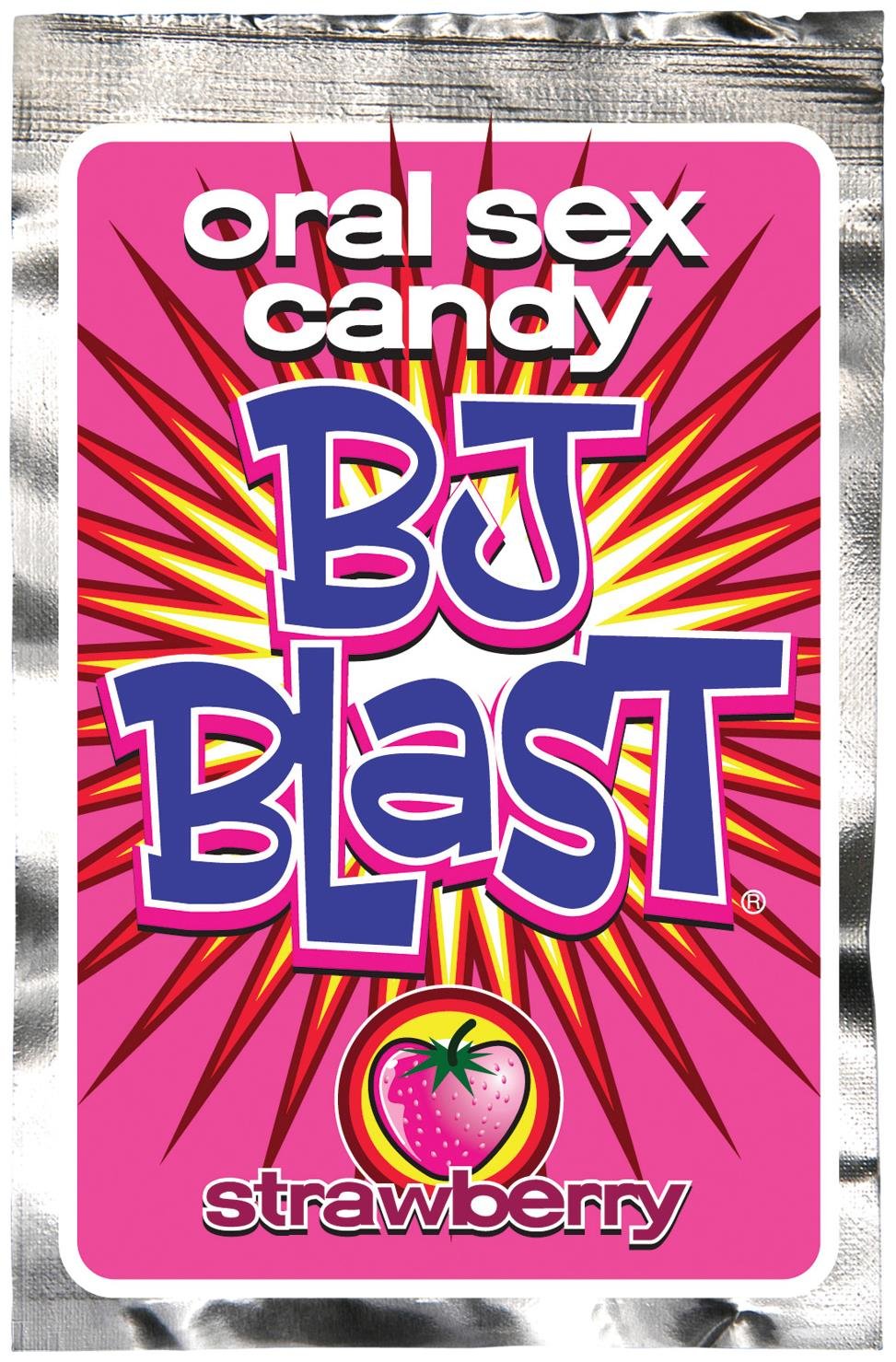 Pipedreams BJ Blast Oral Sex Candy Strawberry Flavor - Sweet & Fun Adult Novelty for Couples Play & Intimate Moments