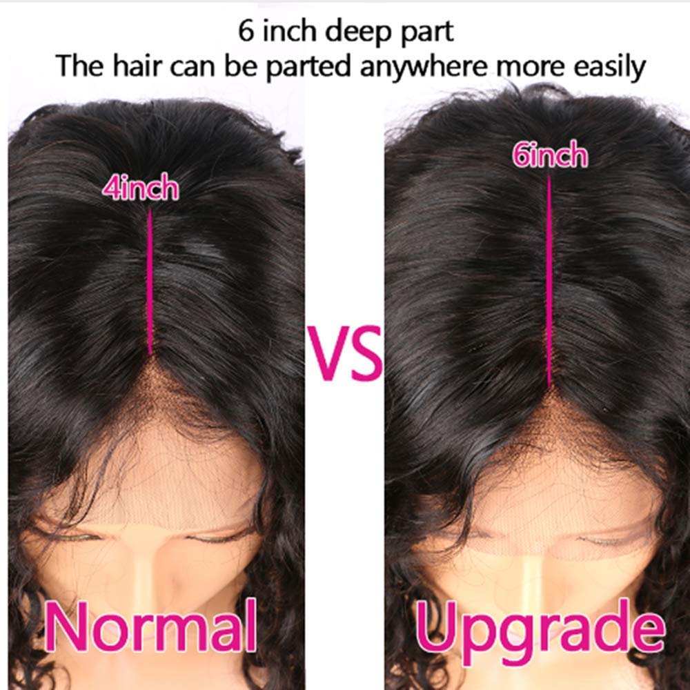 13X6 Lace Front Wigs Human Hair - Pre Plucked Brazilian Virgin Hair Wigs for Black Women with Baby Hair, Silky Straight 10A Grade 130% Density 10