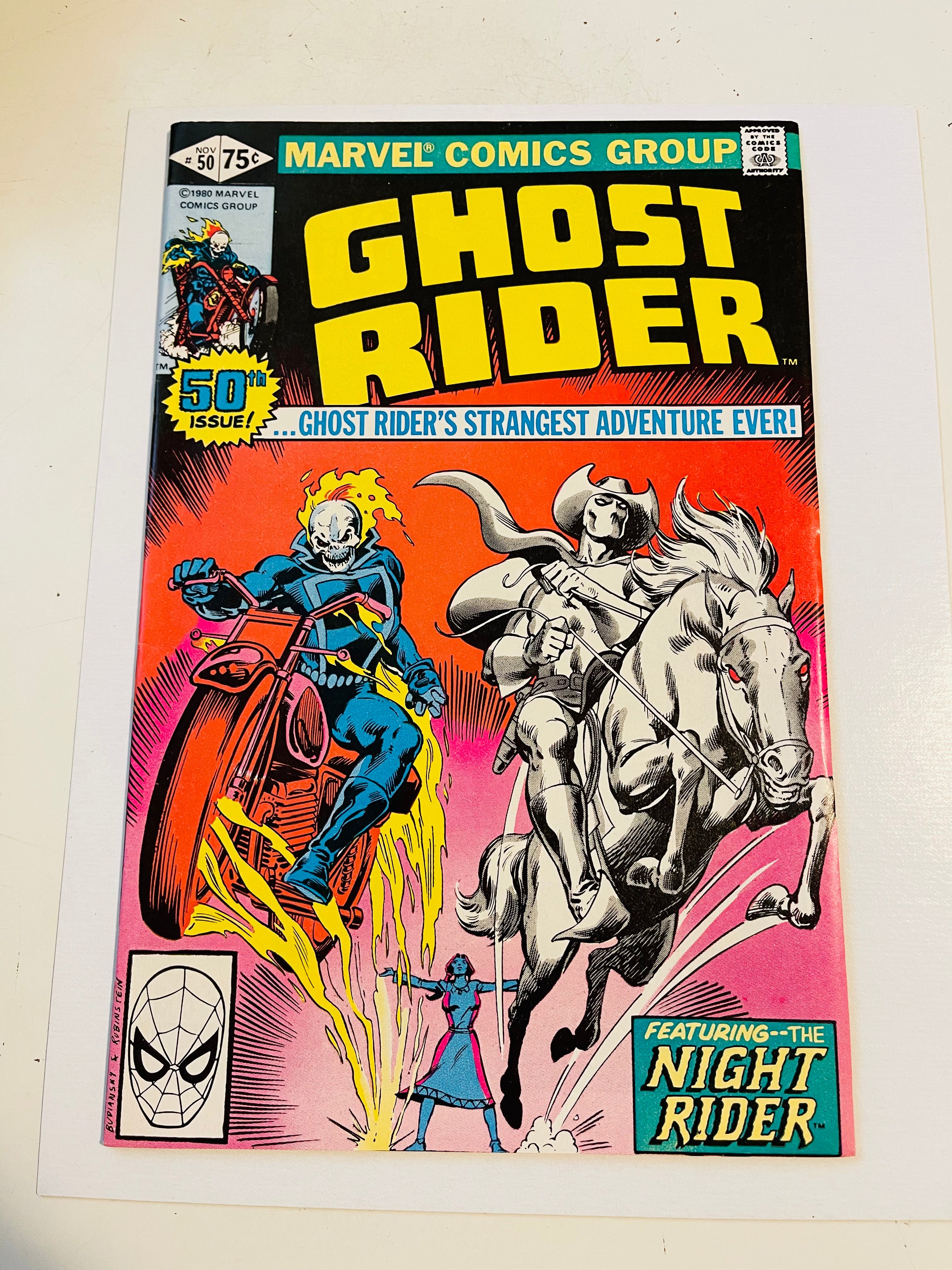 Ghost Rider #50 High Grade Comic Book - Rare Collectible Edition for Marvel Fans & Comic Book Enthusiasts - Perfect for Display, Gifts, and Investment