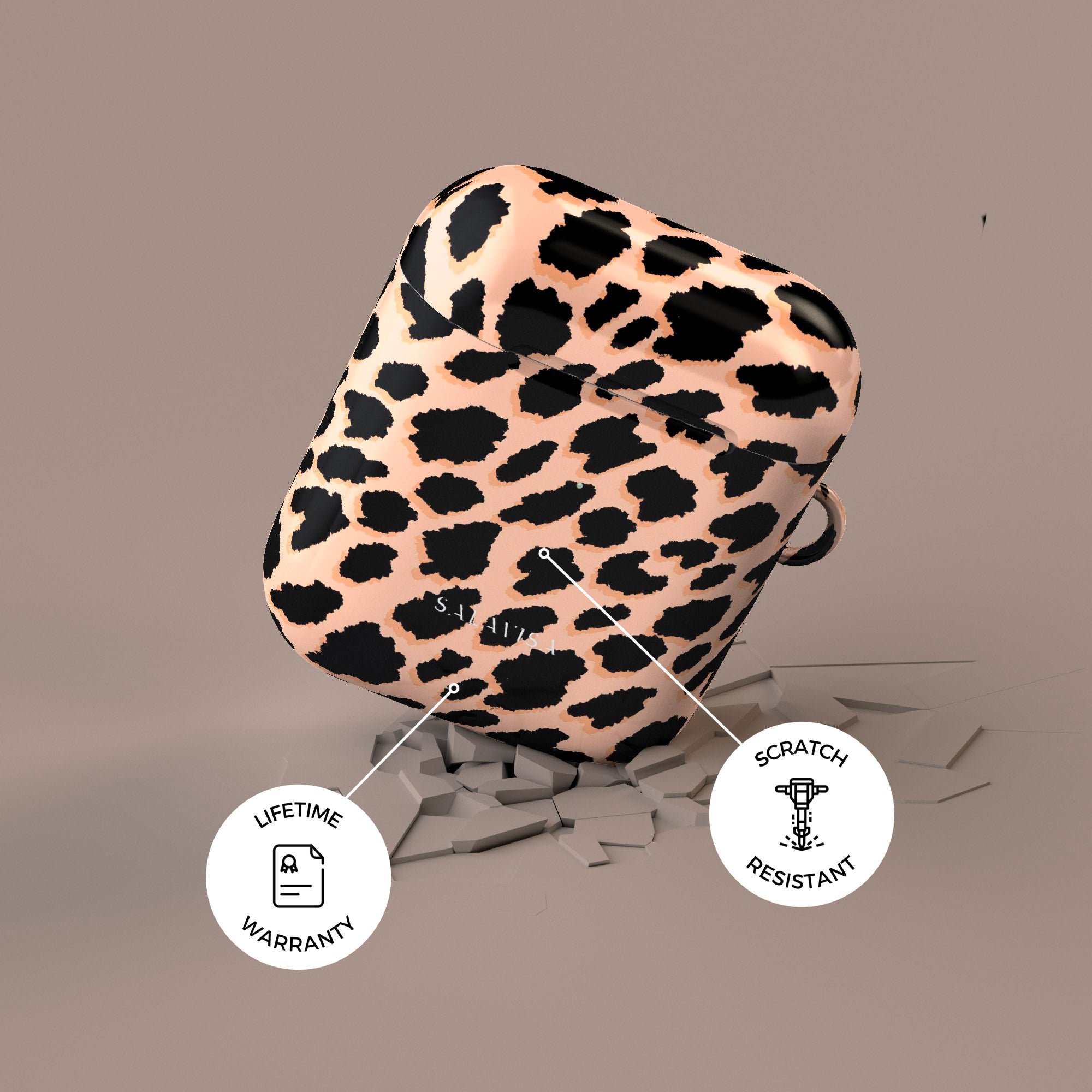 Pink Leopard Print AirPods Pro Case - Cute Protective Cover for AirPods 1/2/3 - Perfect for Gym, Travel & Everyday Use