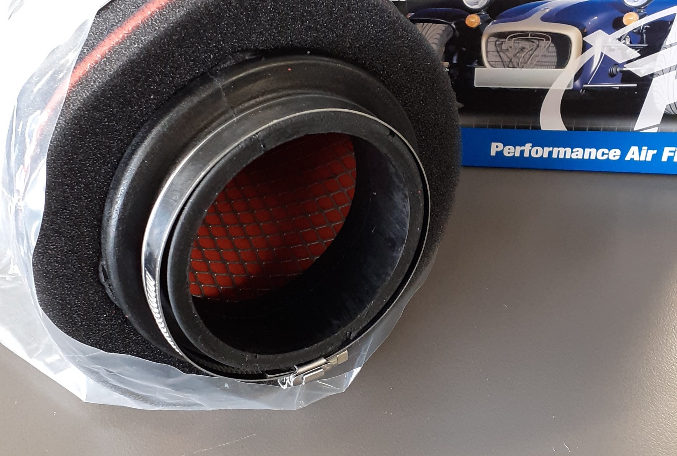 Pipercross Universal Rubber Neck Air Filter - 200mm Height, 75mm Neck Diameter, 150mm Outer Diameter (C0182) - Perfect for Automotive, Marine & Industrial Air Intake Systems