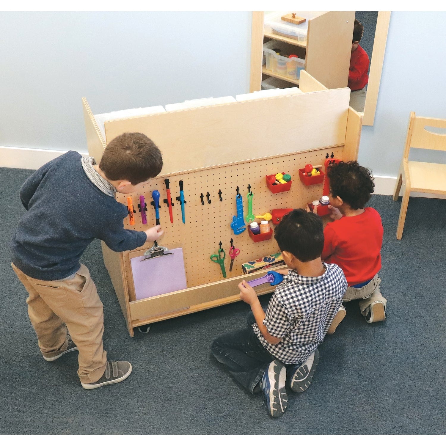 Preschool STEM Learning Cart - Educational Toy for Kids Ages 3-5 | Science, Technology, Engineering & Math Activities | Perfect for Classroom & Home Learning