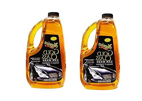 Meguiars G7164 Gold Class Car Wash Shampoo & Conditioner - 64 oz (2 Pack) - Premium pH Balanced Car Shampoo for a Glossy Finish - Perfect for Hand Washing, Detailing, and Maintaining Your Vehicle's Shine