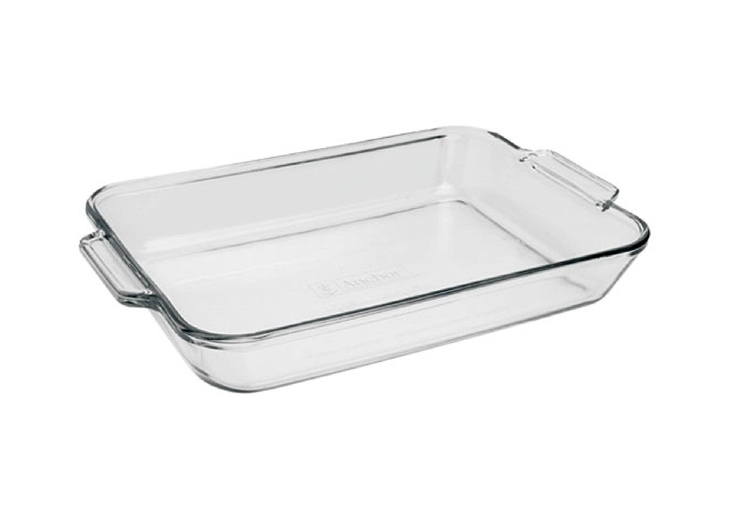 Anchor Hocking 81935OBL11 3-Quart Clear Glass Baking Dish - Oven Safe Bakeware for Casseroles, Lasagna, Brownies & More - Perfect for Family Dinners & Holiday Cooking