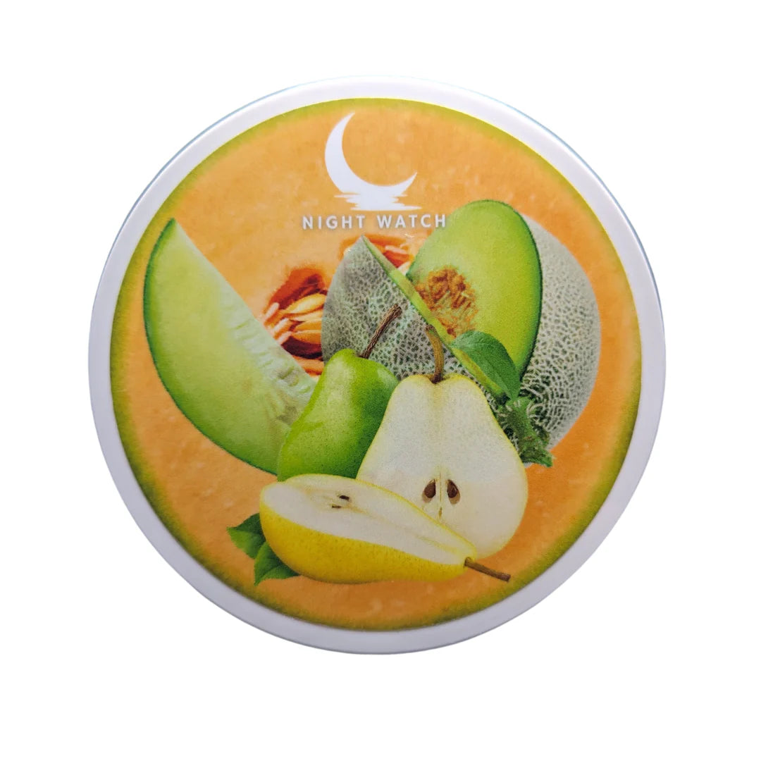 Night Watch Co. Melon & Pear Shaving Soap for Men - Natural Moisturizing Shave Cream with Shea Butter - Perfect for Sensitive Skin & Daily Shaving Routine