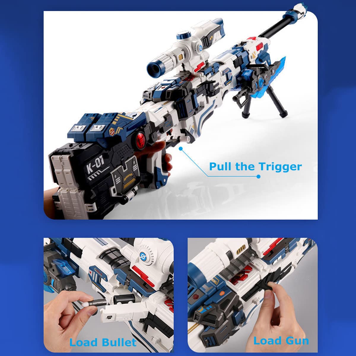 NBK Deformation Toy King of Sniper - Oversized Action Figure Robot Model Collectible Gift for Kids & Adults | Perfect for Display, Play & Anime Fans Collection