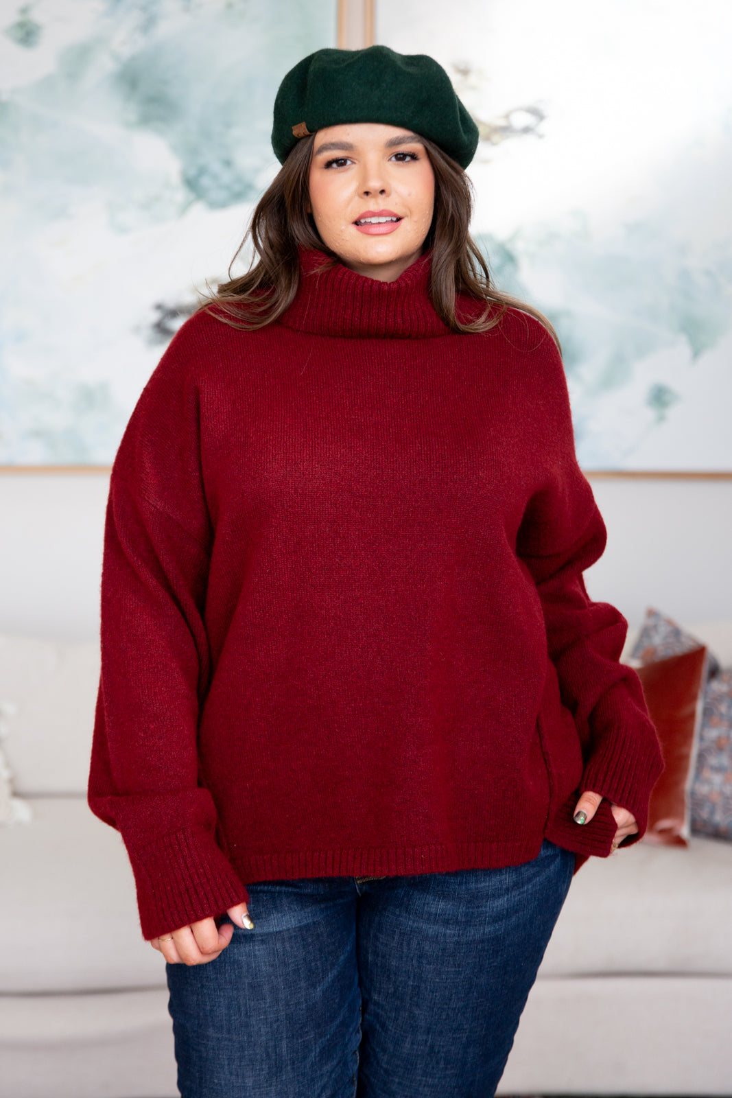 Envelop Me Turtleneck Sweater for Women - Soft Winter Knit Pullover | Cozy Office Wear & Casual Outfits