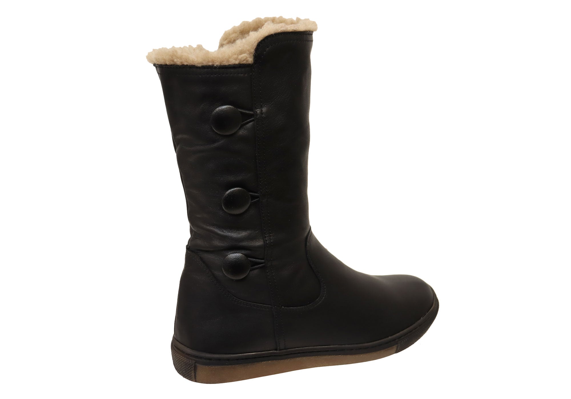 Orizonte Alvo Women's Comfortable Leather Mid Calf Boots | European Style Ankle Boots for Walking, Work & Casual Outfits
