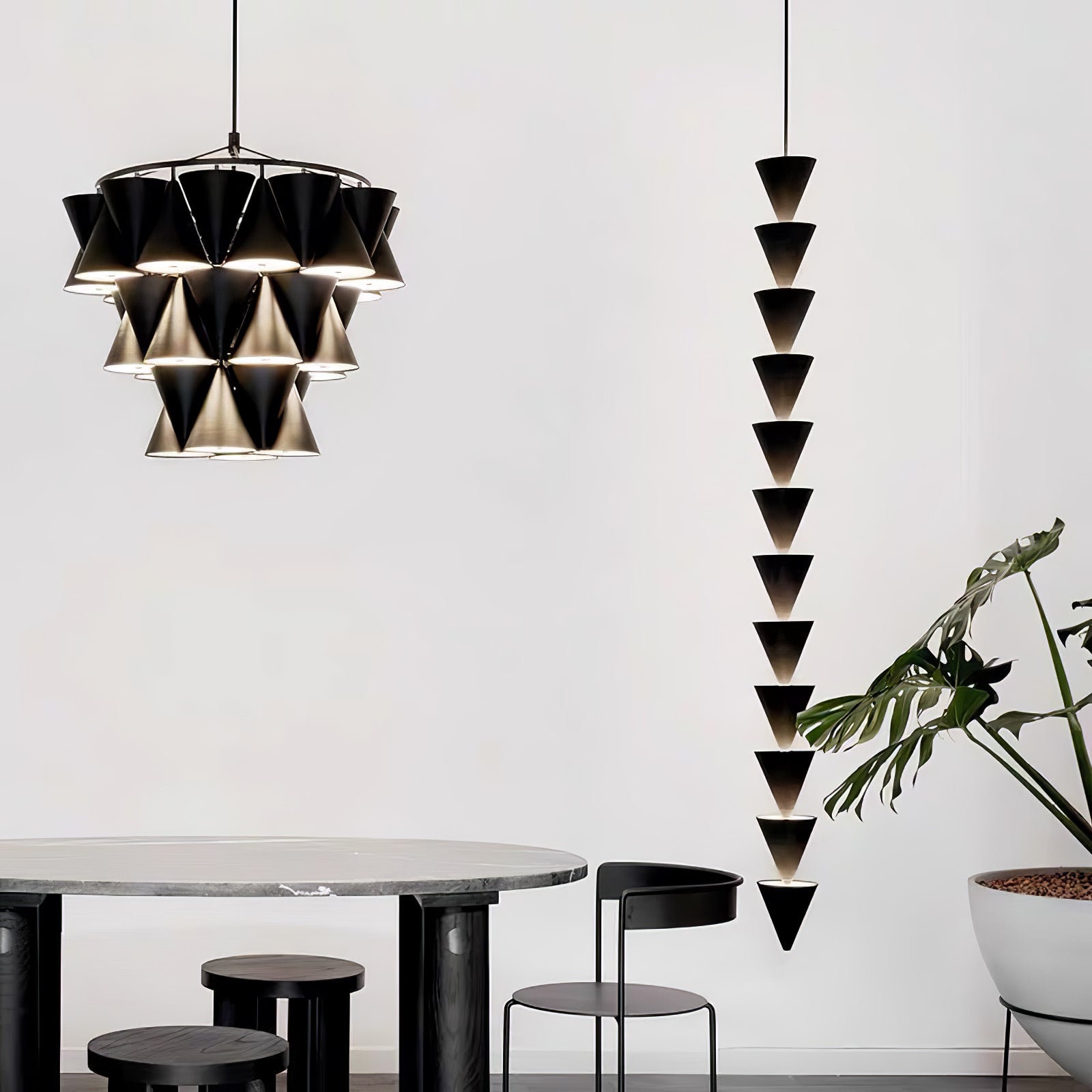 Modern Legato Pendant Light - Sleek Hanging Chandelier for Dining Room, Kitchen Island & Bedroom Lighting | Dimmable LED Fixture