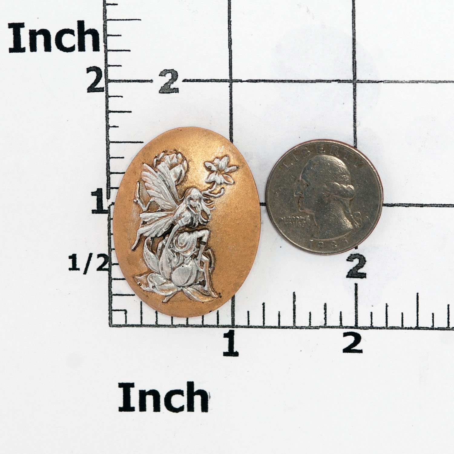 Fairy Cameo Silicone Mold - Food Safe for Fondant, Chocolate, Candy, Resin, Polymer Clay - DIY Jewelry & Craft Making - Perfect for Cake Decorating, Candy Making, and Handmade Jewelry Designs