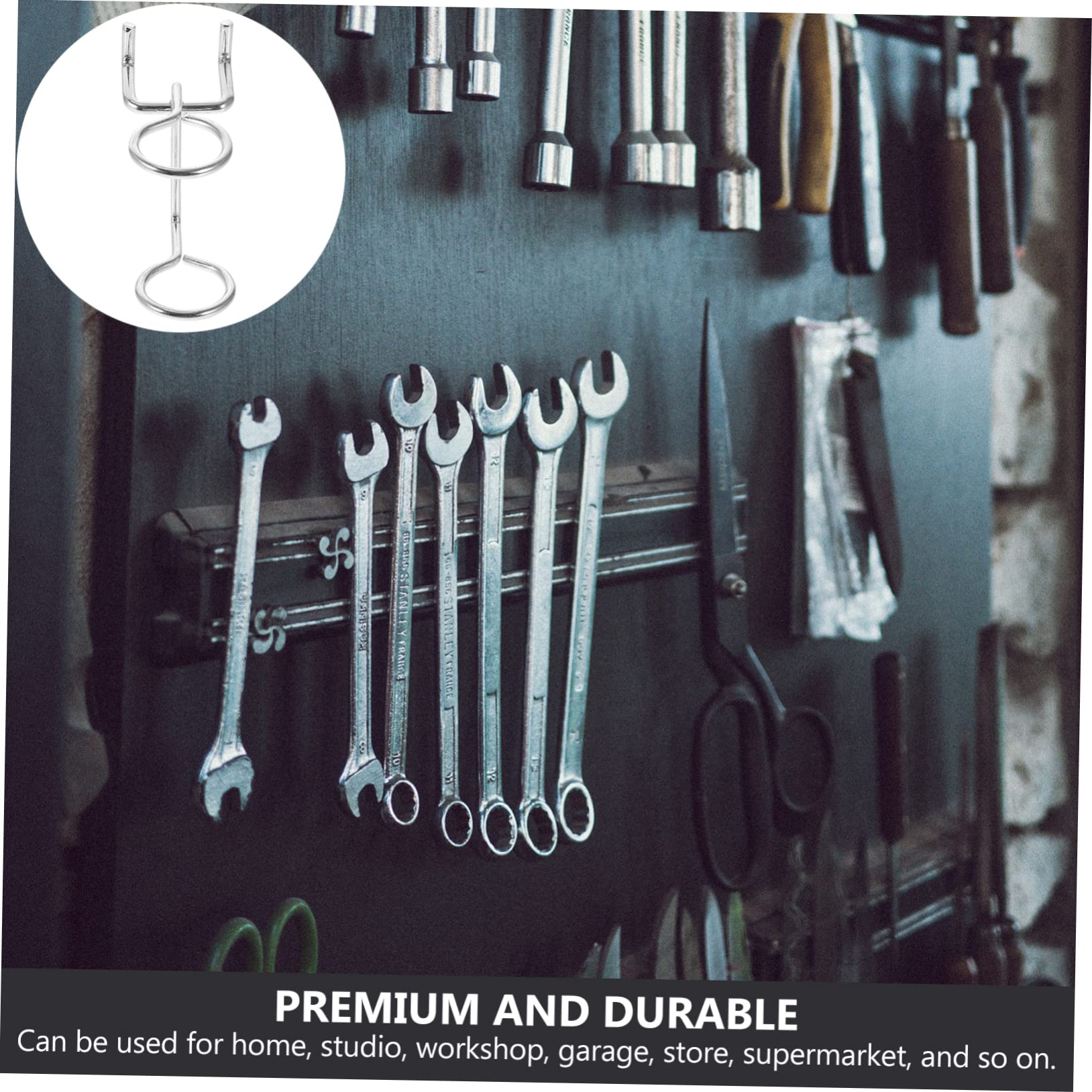 DOITOOL 10-Pack Double-Ring Pegboard Hooks - Heavy Duty Utility Tool Holders for Screwdrivers, Pliers & More - Durable Pegboard Accessories for Garage, Workshop & DIY Organization (Perfect for Home, Office & Craft Rooms)