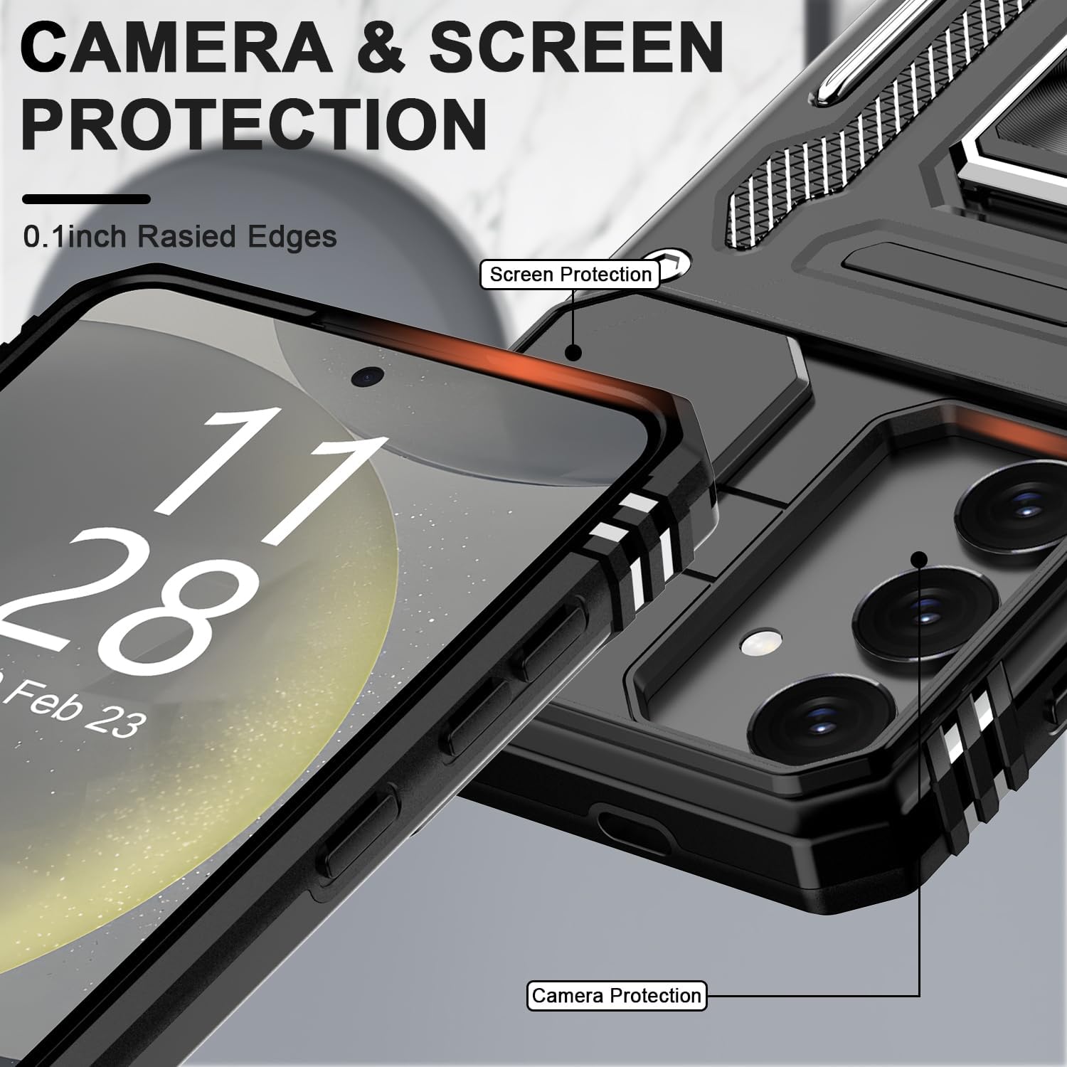 Samsung Galaxy S24 Plus Rugged Shockproof Case - Heavy Duty Protection for Drops & Scratches | Perfect for Outdoor, Work & Adventure Activities
