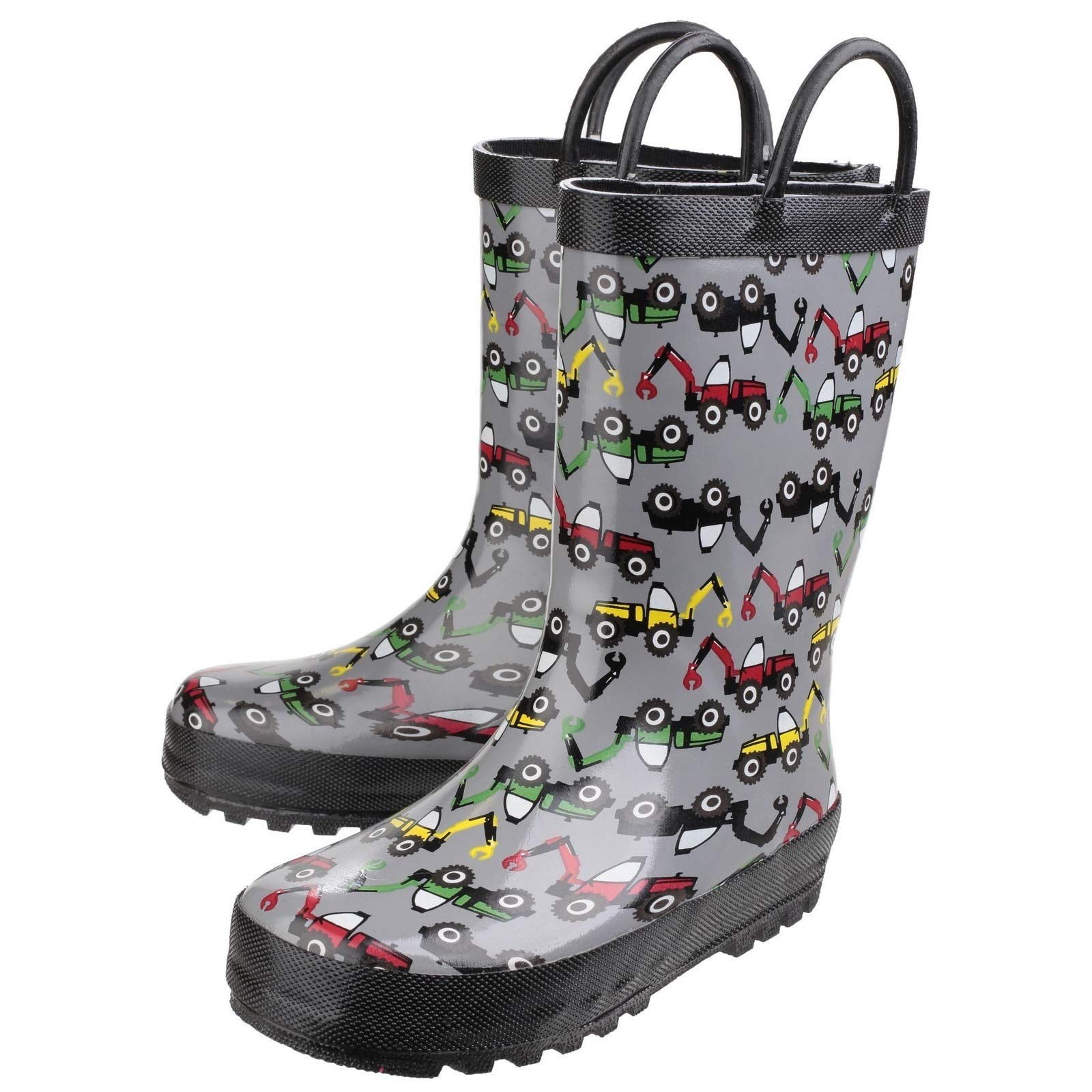 **Kids' Waterproof Puddle Boots for Boys - US Youth Size 1 - Durable Crocodile Design - Perfect for Rainy Days, Outdoor Play & Splashing in Puddles**
