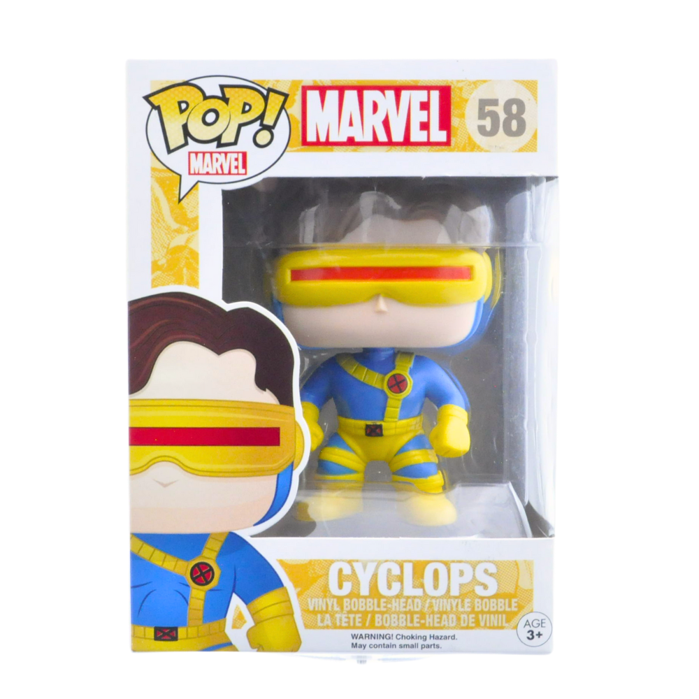 Funko Pop! Marvel X-Men Cyclops Vinyl Figure #58 - Collectible Action Toy for Superhero Fans & Comic Book Lovers - Perfect for Display, Gifts, and Home Decor