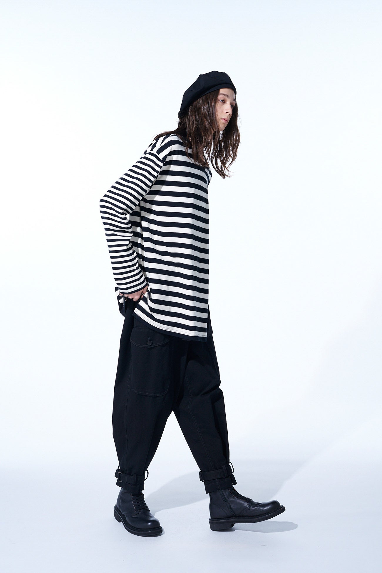 Soft Cotton Jersey Fused Stripe Layered Long Sleeve T-Shirt for Men & Women | Casual Wear, Layering, Everyday Comfort