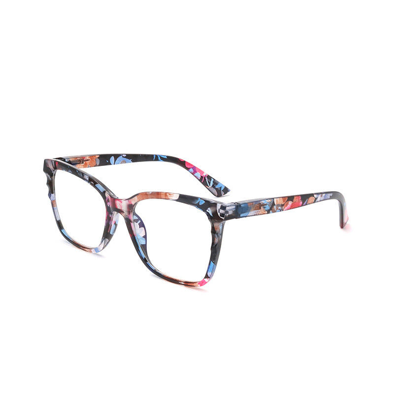 Vintage Large Frame Spring Hinge Blue Light Blocking Reading Glasses - Retro Style Eyewear for Computer Work, Reading & Screen Time Protection