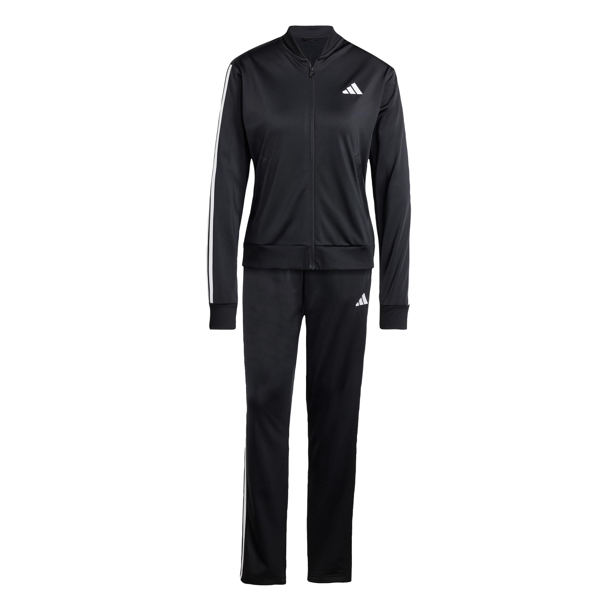 Adidas Women's ESSENTIALS 3-STRIPES TRACKSUIT - Black, XL - Comfortable Athletic Outfit for Gym, Running & Casual Wear
