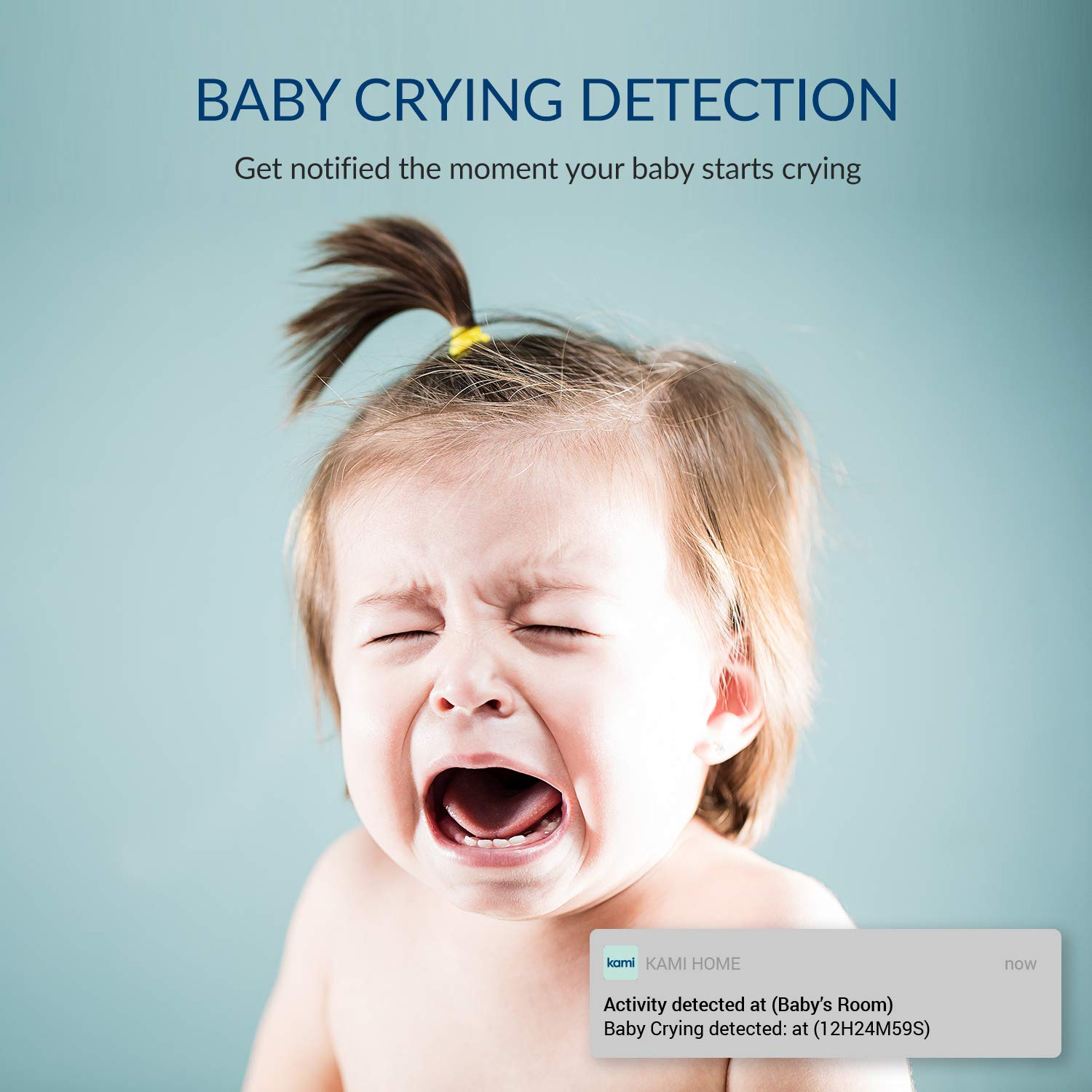 Kami 1080P Wireless Security Camera 4-Pack with Face Detection & Activity Zones - Indoor/Outdoor IP Home Surveillance System, Alexa & Google Assistant Compatible, Works with Kami & YI Home App - Perfect for Baby Monitoring, Pet Watching & Home Security