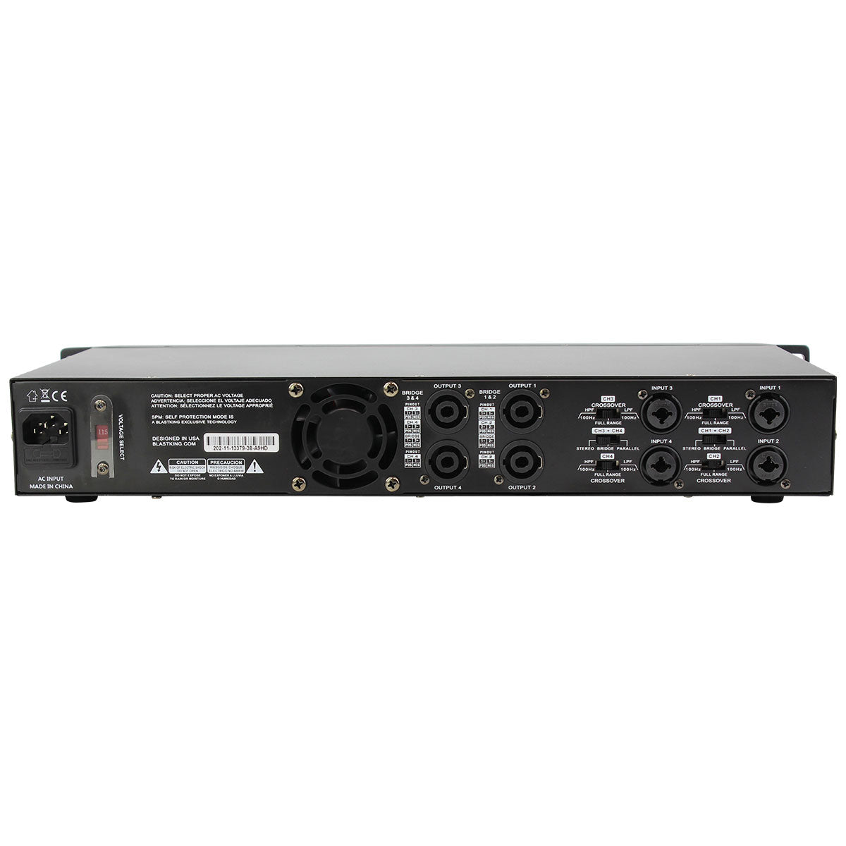 Blastking D600.4 2400 Watt 4 Channel Class D Car Amplifier - High Power Audio for Cars, Trucks & SUVs | Perfect for Car Audio Systems & Bass Boost