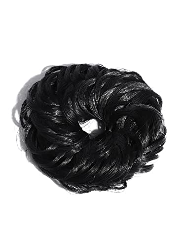 CHRONEX Women's Hair Rubber Bands - Black (Pack of 1) | Non-Slip Hair Ties for Ponytails, Braids & Workouts