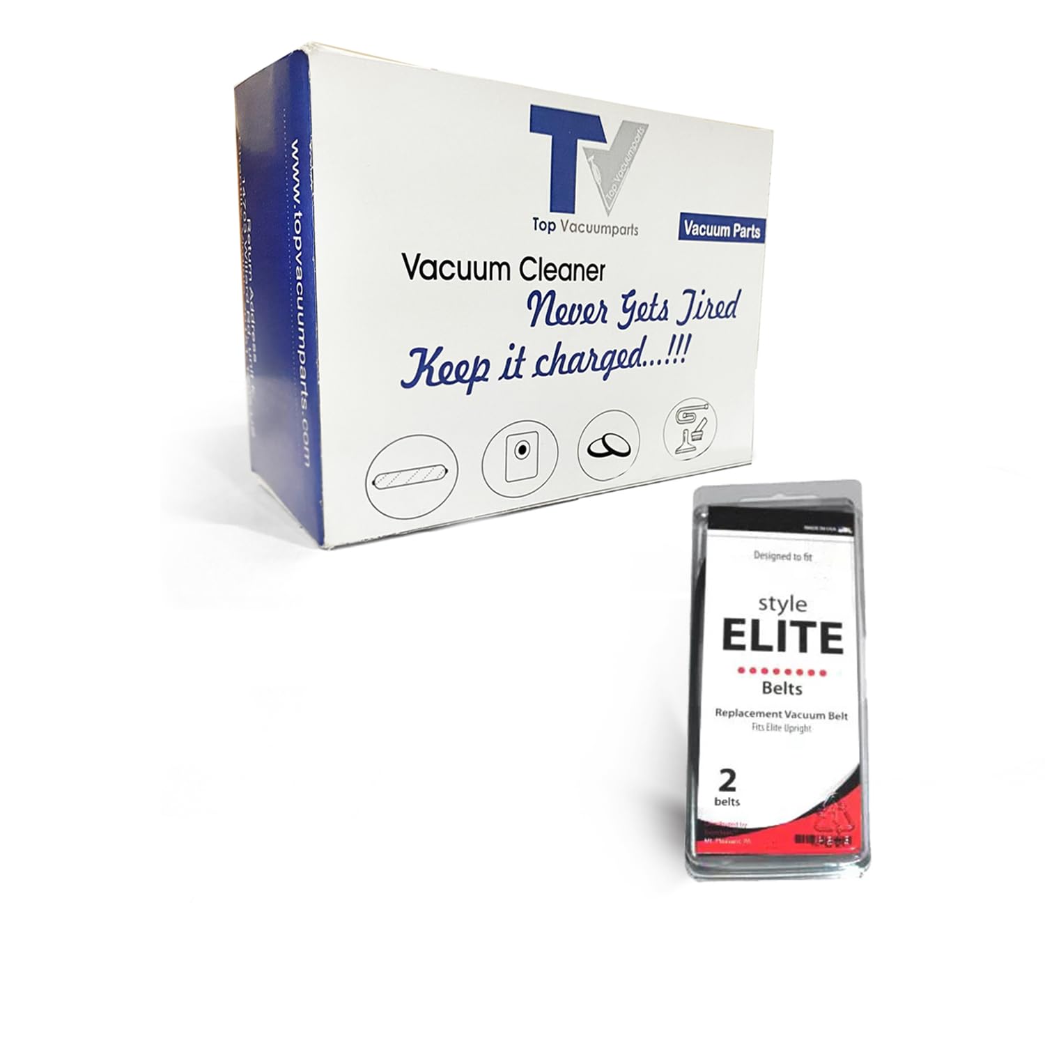 Hoover Elite Vacuum Belt 2Pk - Replacement Part 38-3125-00 for Home Cleaning