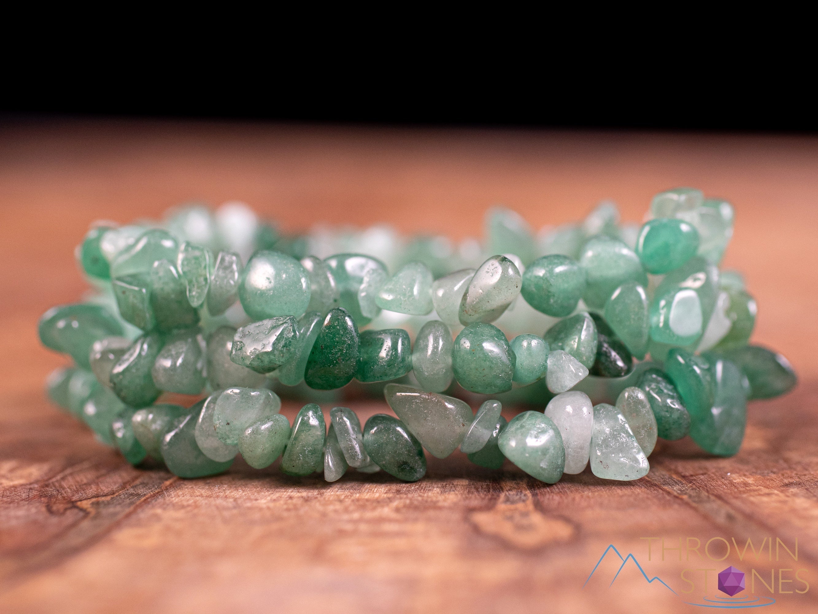 Green Aventurine Crystal Bracelet - Natural Chip Bead Bracelet for Women, Handmade Healing Stone Jewelry for Stress Relief & Positive Energy (E1318) - Perfect for Meditation, Yoga & Spiritual Gifts