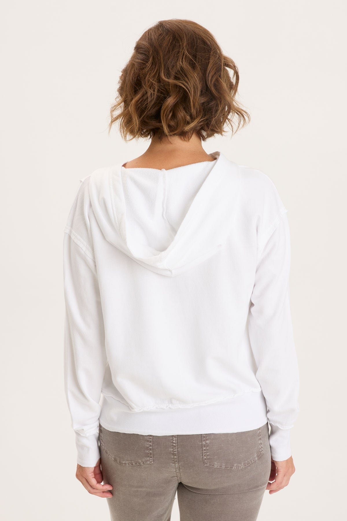 Rosalyn Hoodie for Women - Soft & Cozy White Pullover Sweatshirt | Casual Loungewear, Streetwear, and Winter Layering Essential