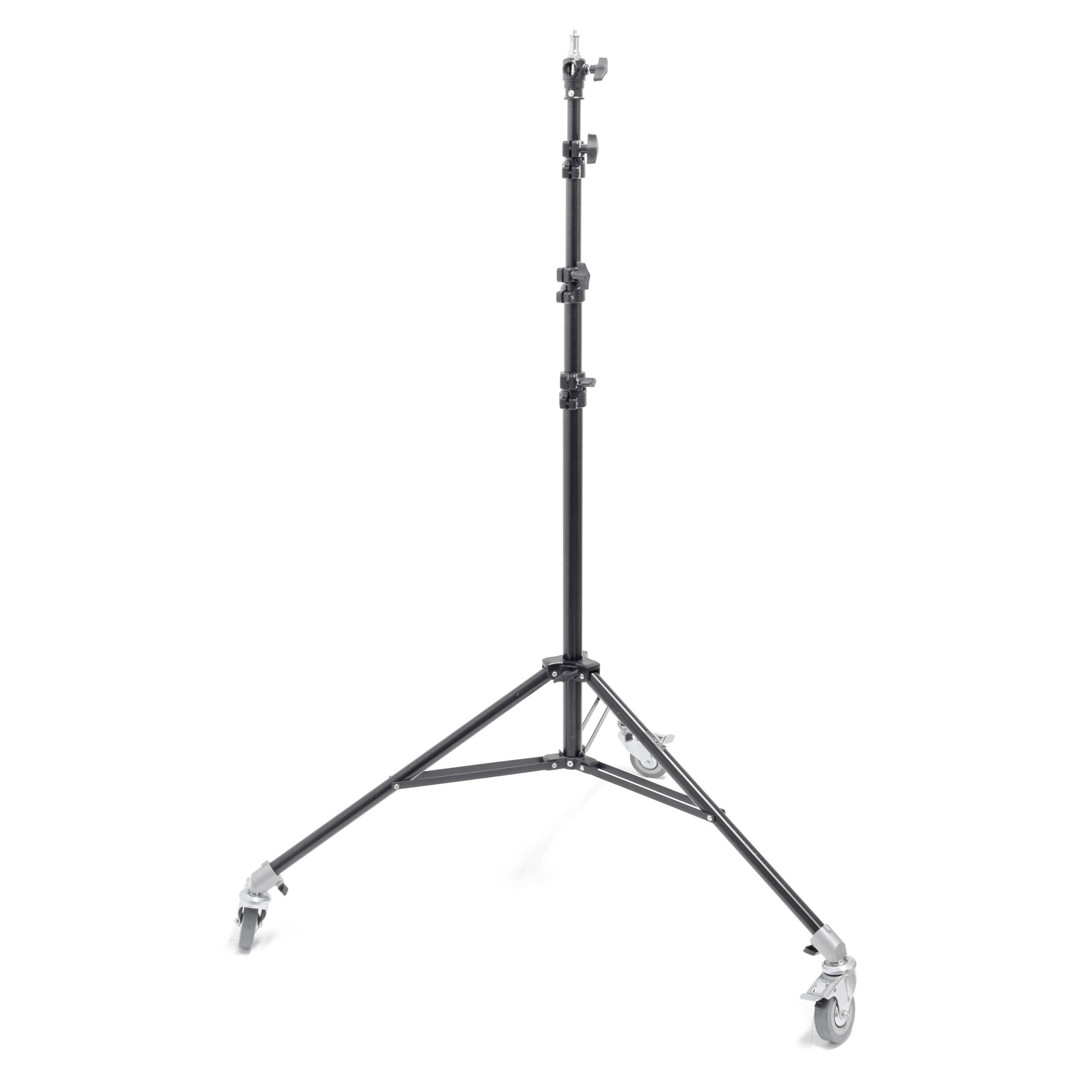 240cm 4-Section Telescopic Light Stand with Caster Wheels - Professional Photography & Video Studio Equipment for Portrait, Product Shooting, and YouTube Content Creation