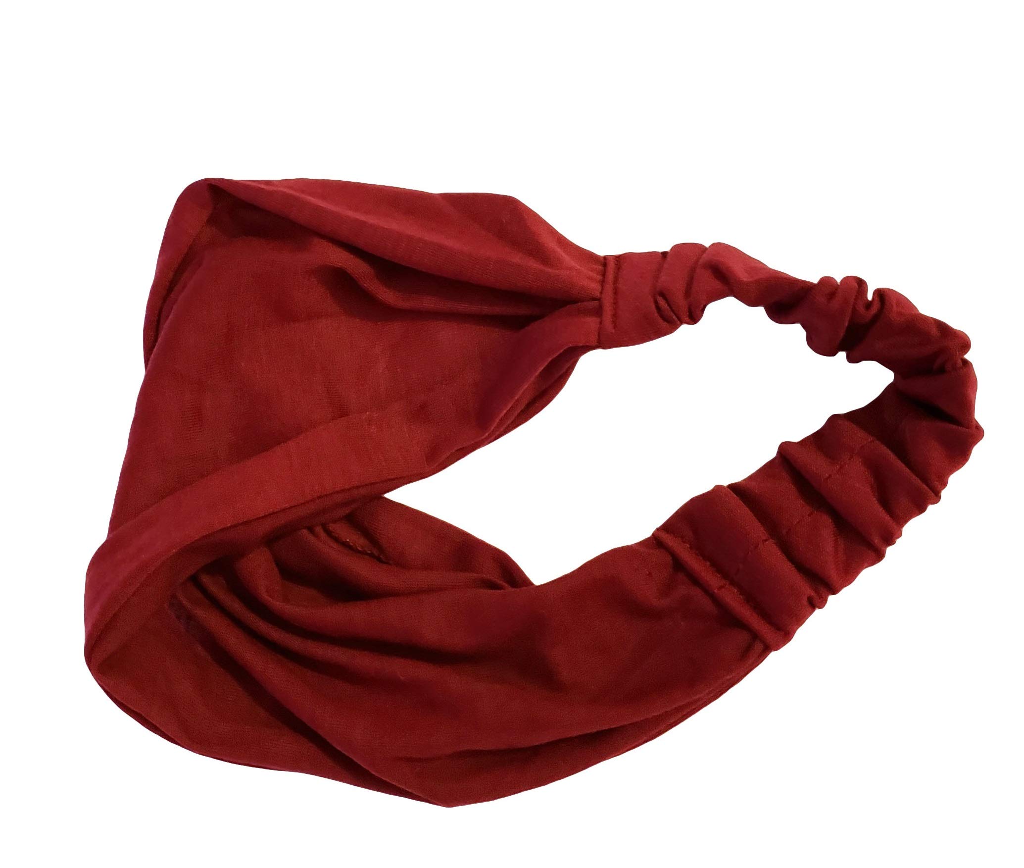 6-Piece Women's Cotton Headband Wrap Set - Stretchy Hair Accessories for Workouts, Yoga, and Everyday Style
