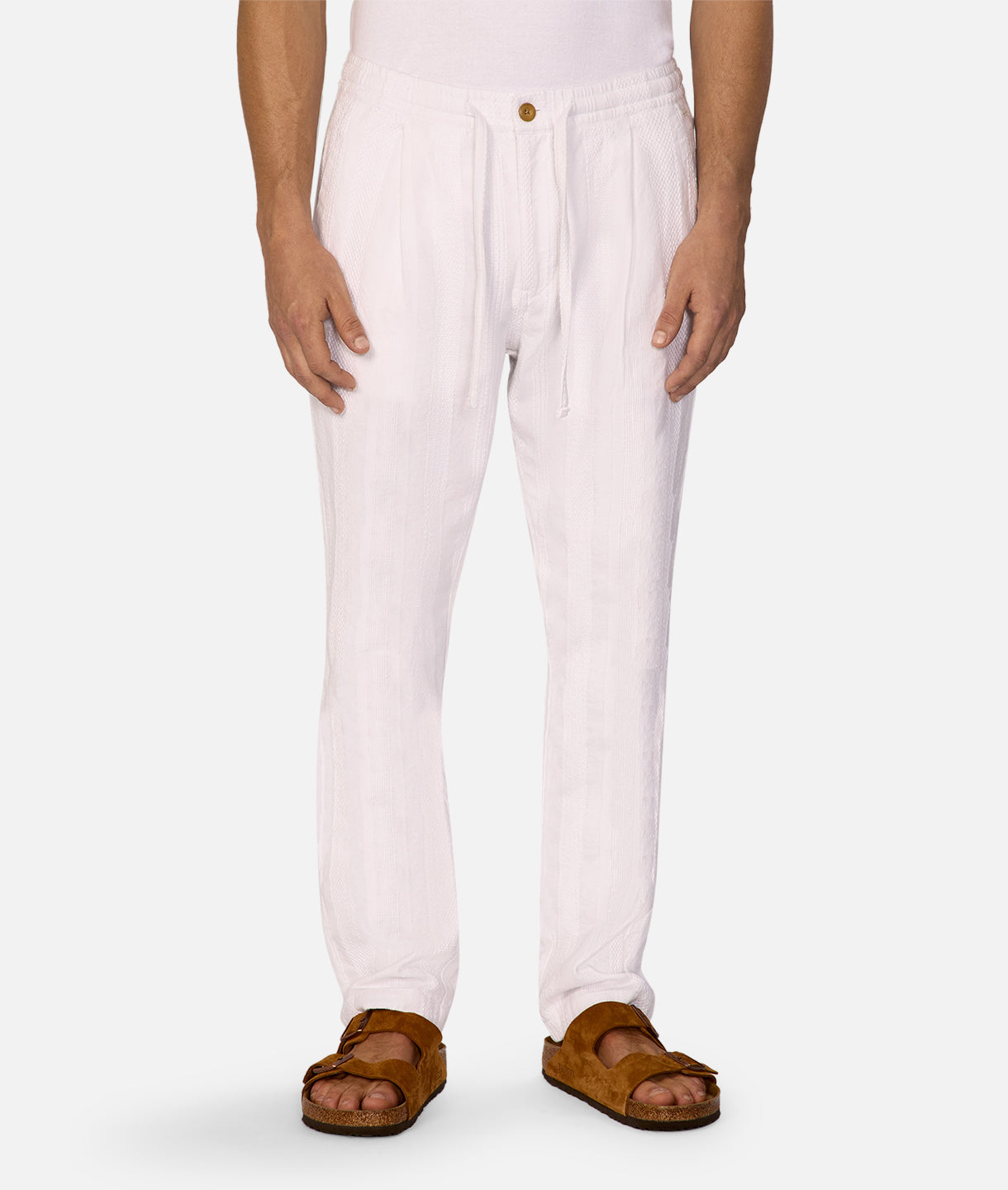Salamanca Pant - Off White High Waisted Casual Trousers for Women | Comfortable & Stylish Pants for Work, Travel & Everyday Wear