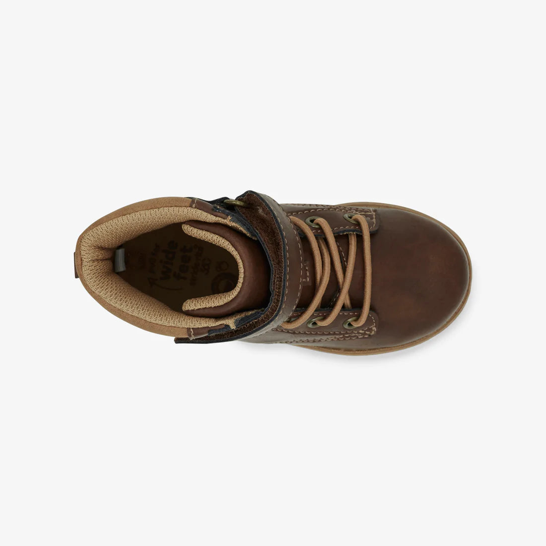 Stride Rite Brown Leather Baby & Toddler Boots - Waterproof Winter Boots for Boys & Girls - Comfortable First Walking Shoes for Infants 12-24 Months - Perfect for Outdoor Play & Cold Weather Adventures