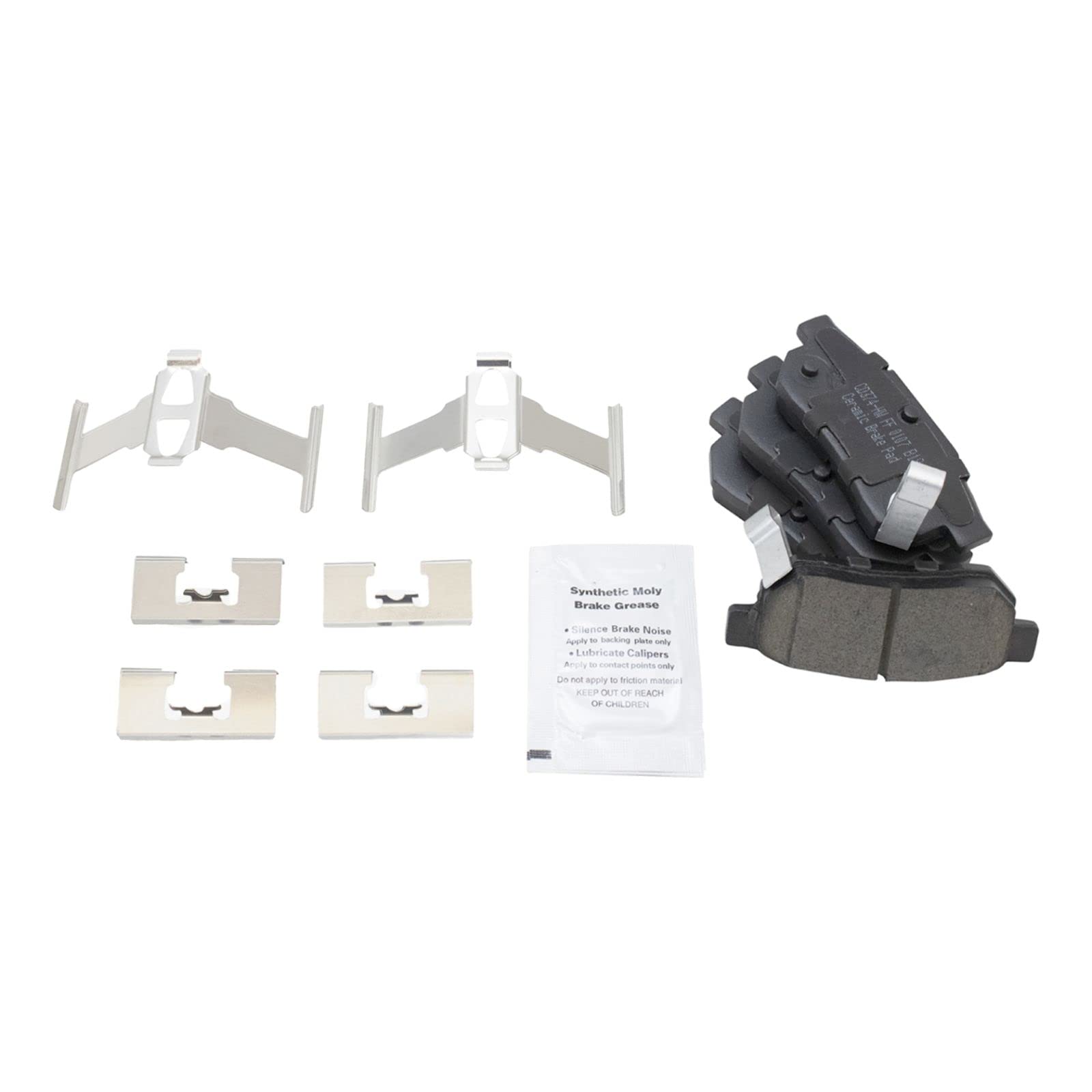 Ceramic Performance Rotor Brake Pad Kit - Drilled & Slotted Rear Brake System for Honda Civic/Accord/CR-V - Enhanced Stopping Power for Daily Commute & Highway Driving