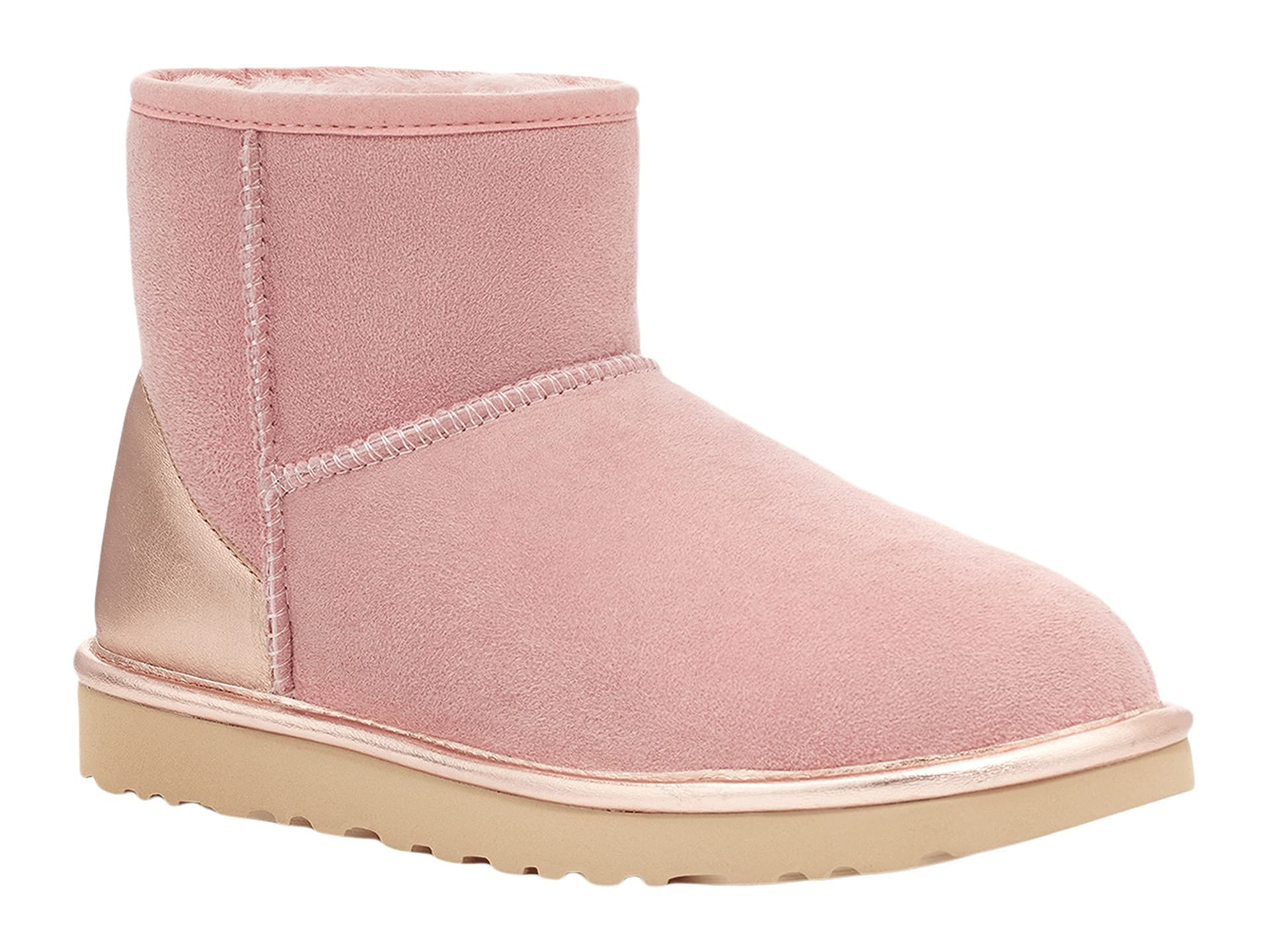 UGG Women's Classic Mini Shine Fashion Boots - Waterproof Winter Snow Boots for Women with Cozy Shearling Lining | Perfect for Cold Weather, Snow Days & Casual Outfits