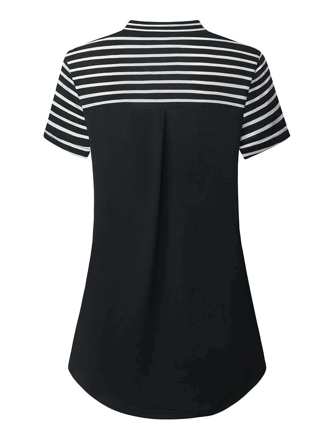 Women's Short Sleeve Tops with Bow Tie Neck - Trendy Casual & Elegant Blouses for Work, Date Night & Summer Outfits
