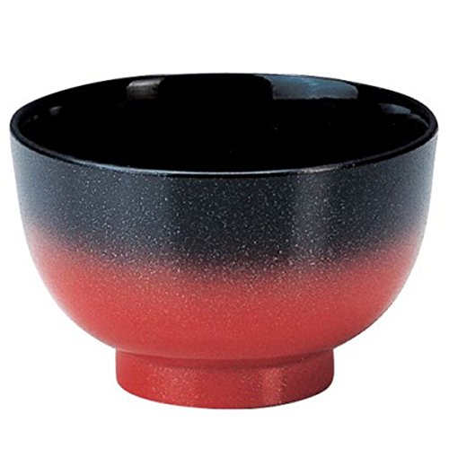 Fukui Craft Black Ombre Pearl Genji Soup Bowl - Handmade Japanese Ceramic Rice Bowl for Ramen, Miso Soup & Asian Cuisine - Elegant Dining & Home Decor