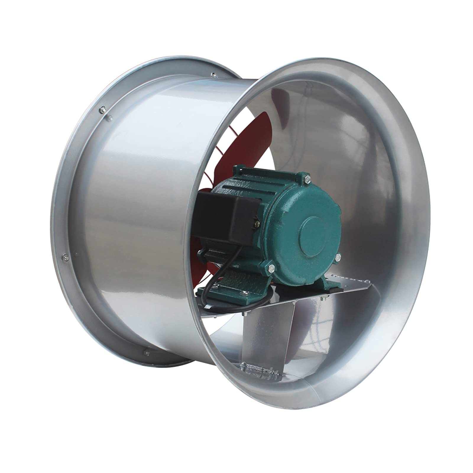 INTSUPERMAI 24 Inch 550W Industrial Axial Exhaust Fan - 220V Explosion Proof Wall Mount Ventilation Fan with Protective Net - Perfect for Warehouse, Workshop, and Factory Ventilation