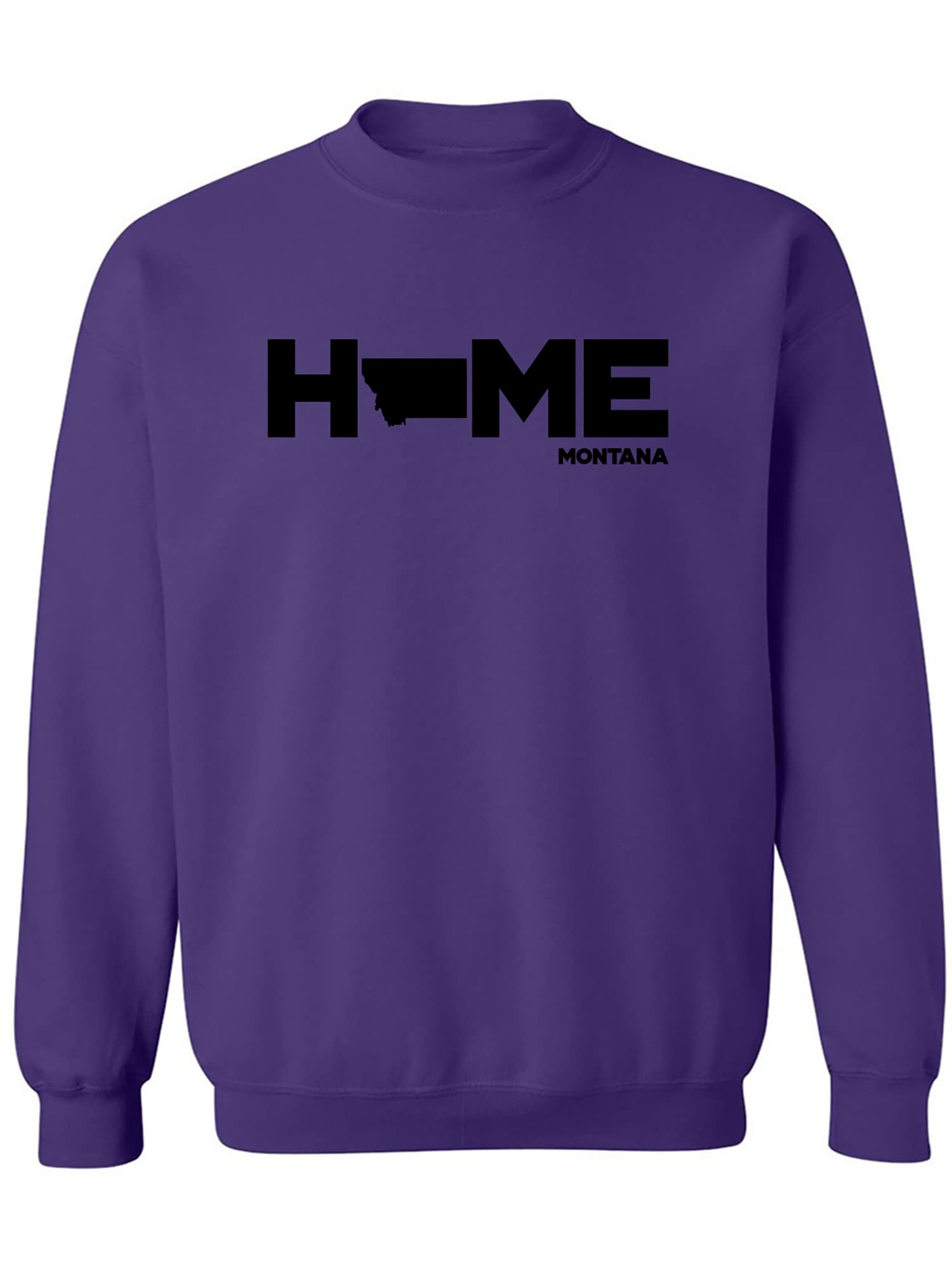 Montana HOME Crewneck Sweatshirt | Soft Cotton Pullover Sweater | Cozy Casual Wear for Men & Women | Perfect for Fall, Winter & Outdoor Activities