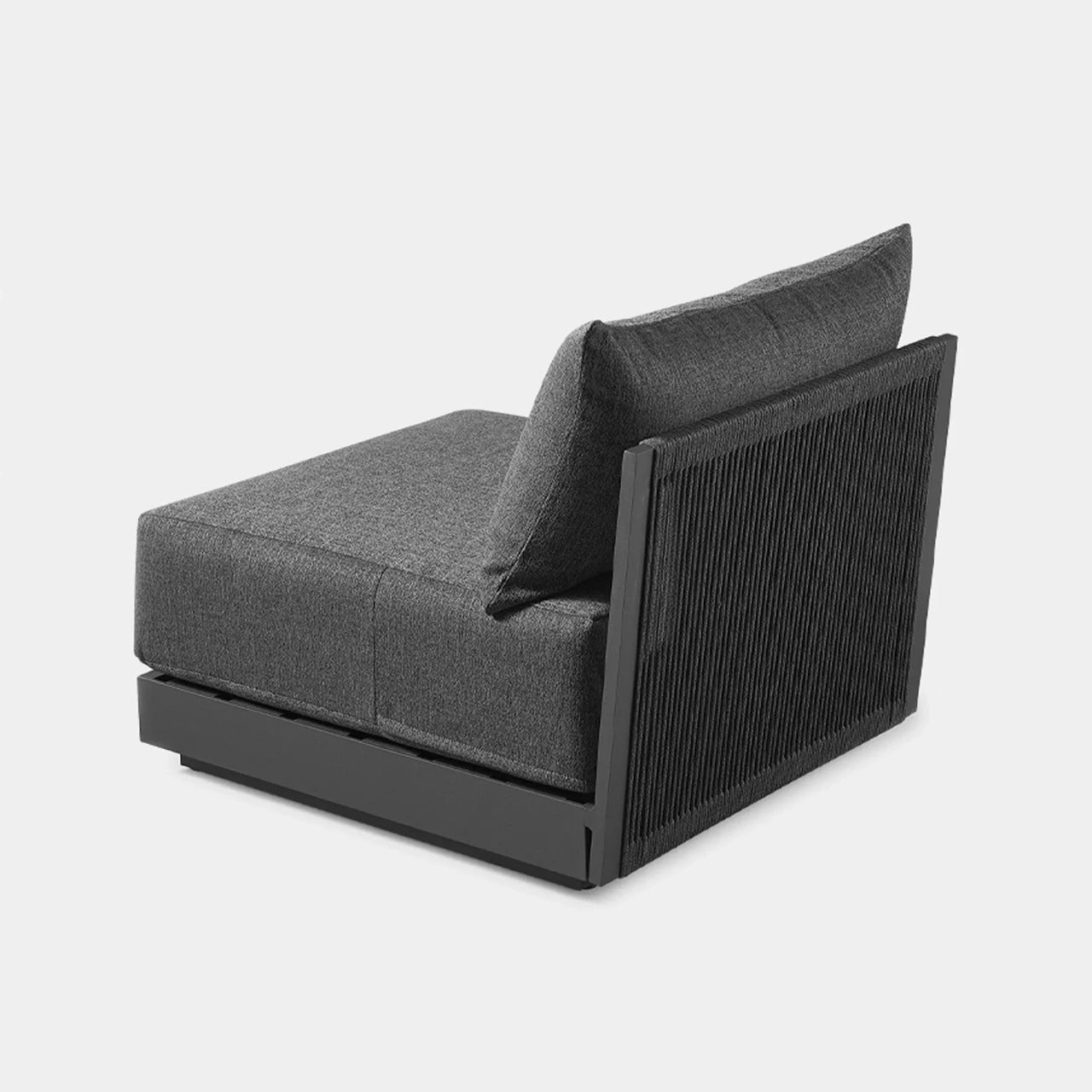 Antigua Outdoor Armless Single Sectional Sofa - Waterproof Patio Furniture for Poolside, Garden & Backyard Relaxation