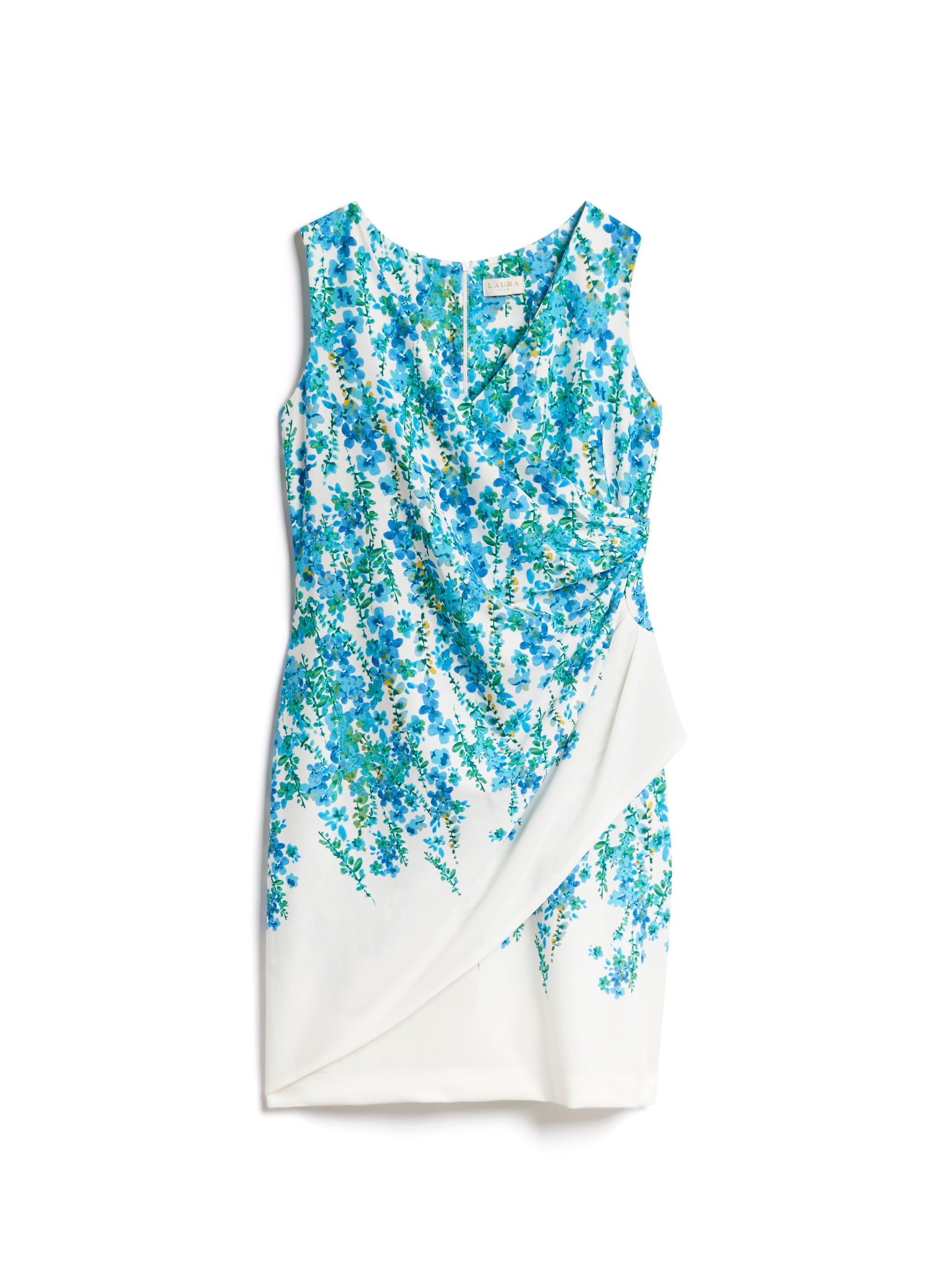 Floral Print Faux Wrap Dress for Women - Summer Casual Midi Dress with V-Neck & Flowy Skirt | Perfect for Office, Date Night & Vacation Outfits